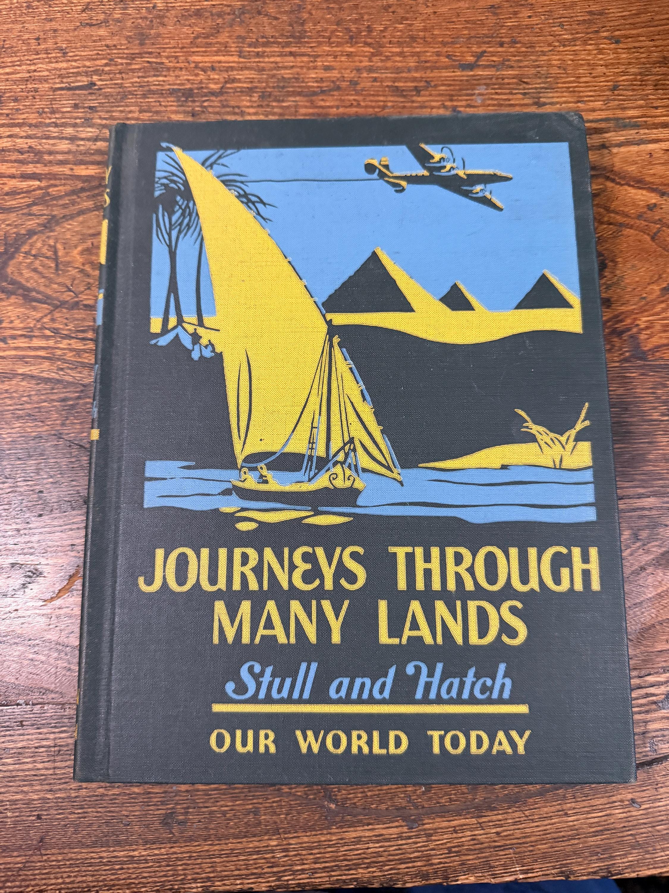 Vintage Our World Today Geography Book Set 1950 1952 Stull Hatch Allyn Bacon