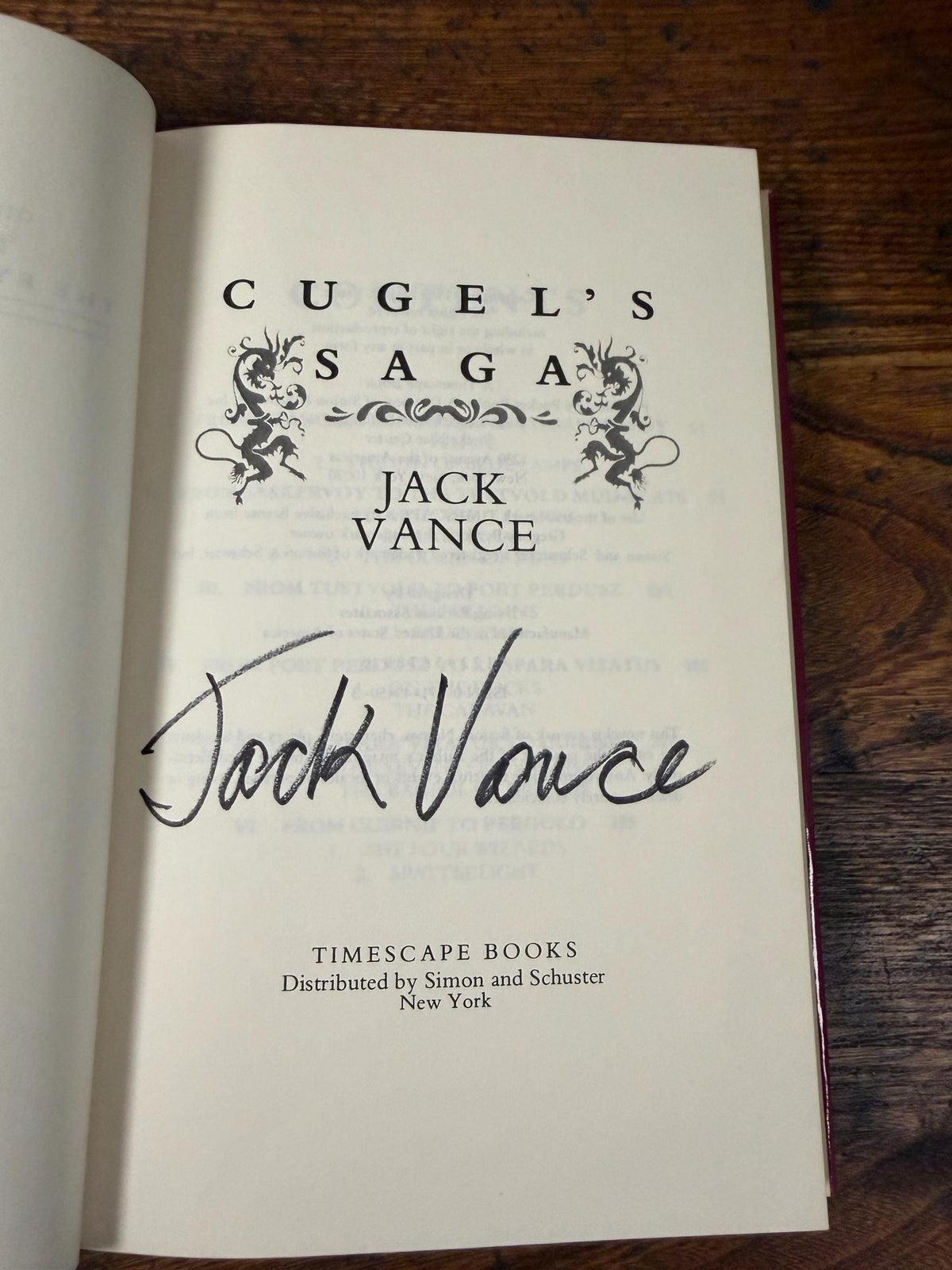 Cugel's Saga by Jack Vance | 1983 Signed Hardcover