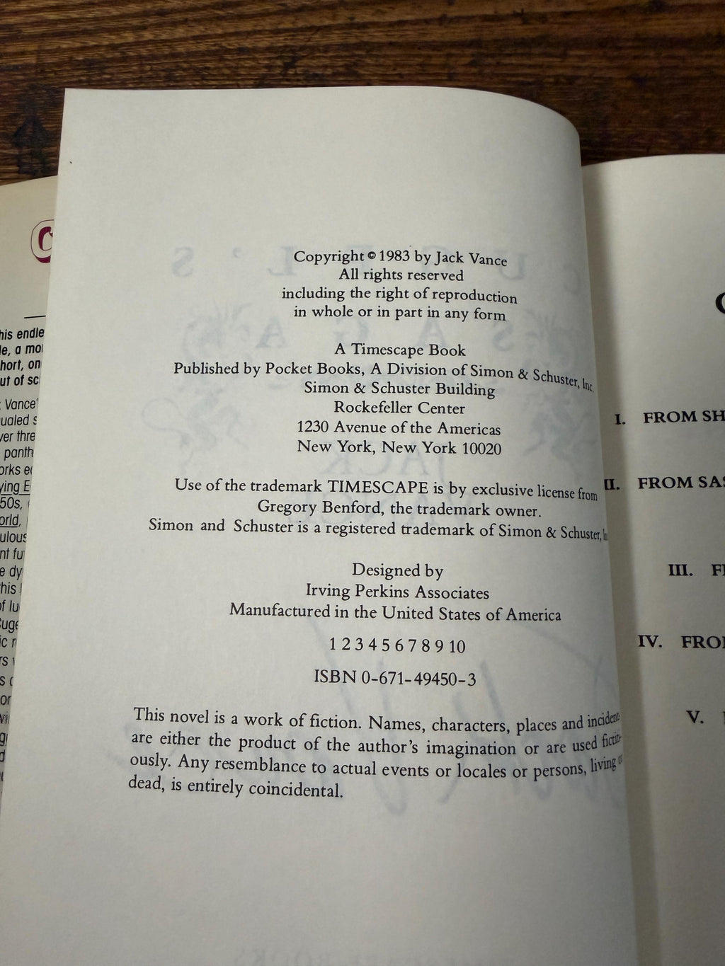 Signed 1983 Cugel's Saga Jack Vance Timescape Hardcover Fantasy Novel