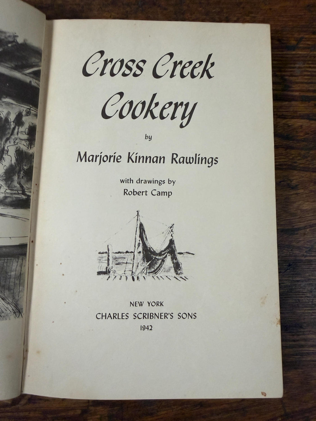 Vintage 1942 Cross Creek Cookery Marjorie Kinnan Rawlings Scribner Hardcover