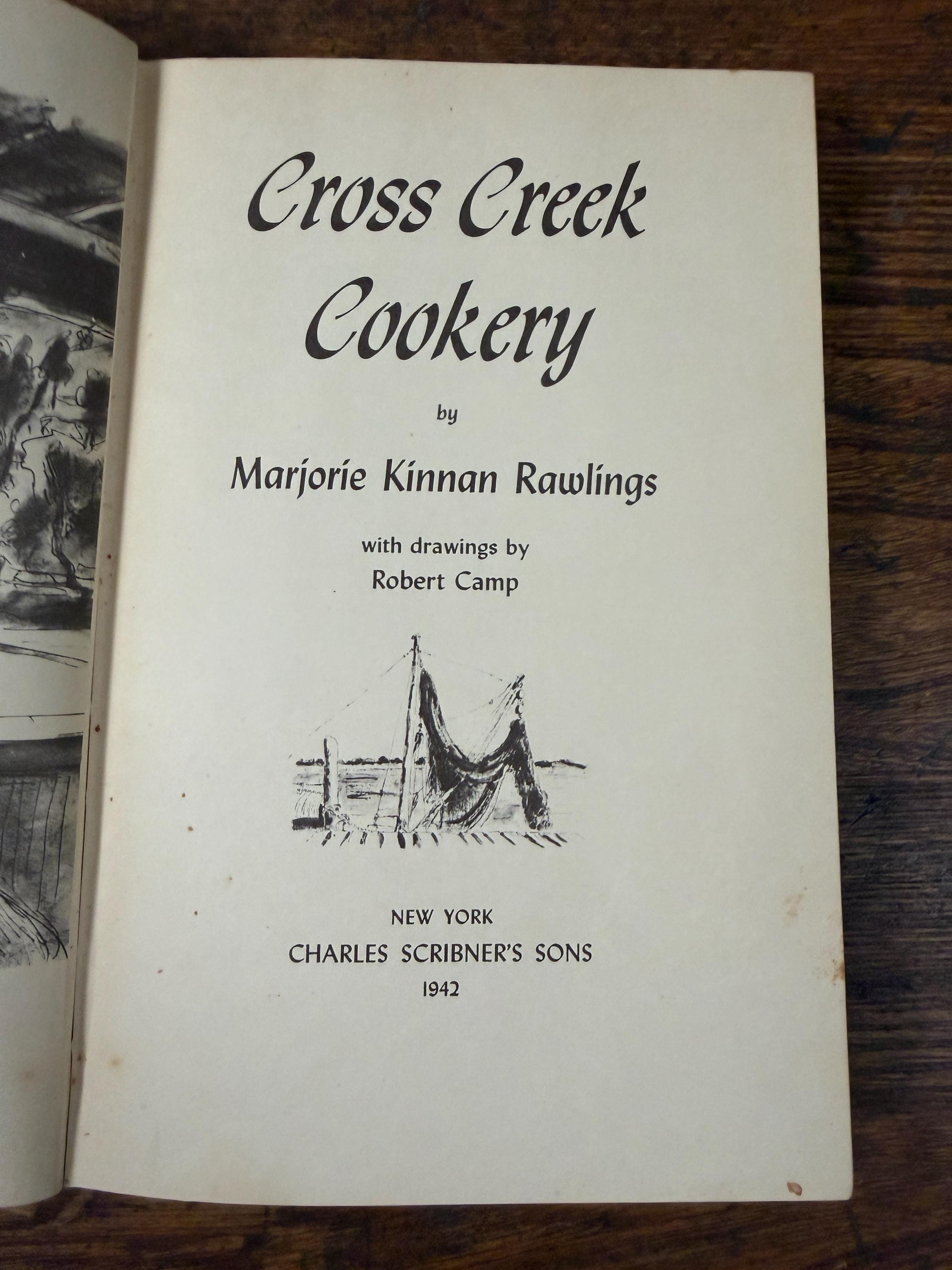 Vintage 1942 Cross Creek Cookery Marjorie Kinnan Rawlings Scribner Hardcover