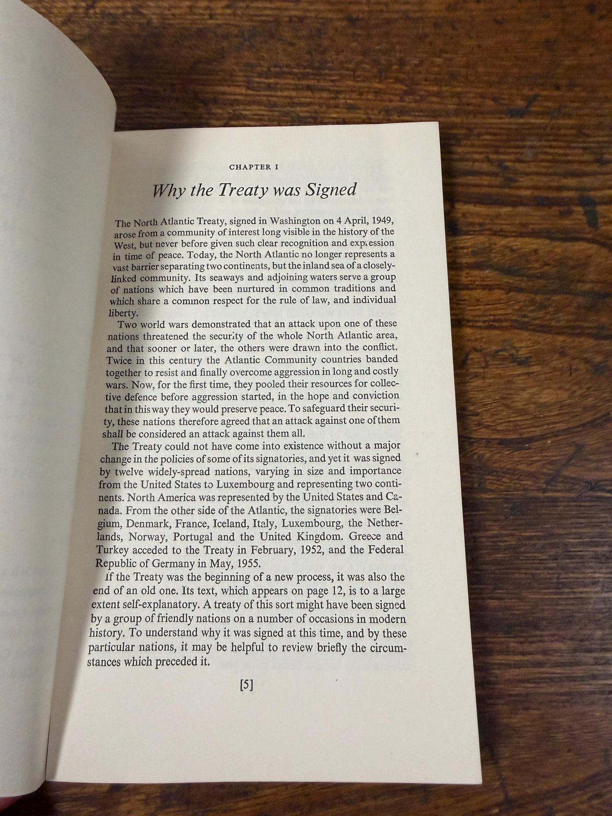 NATO Paris Fifth Edition | 1957 Paperback