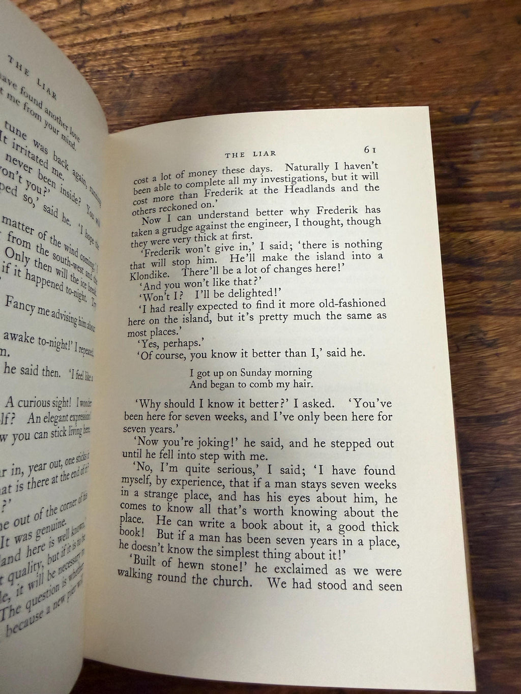 Vintage 1954 The Liar Martin A. Hansen Hardcover Danish Novel in Translation