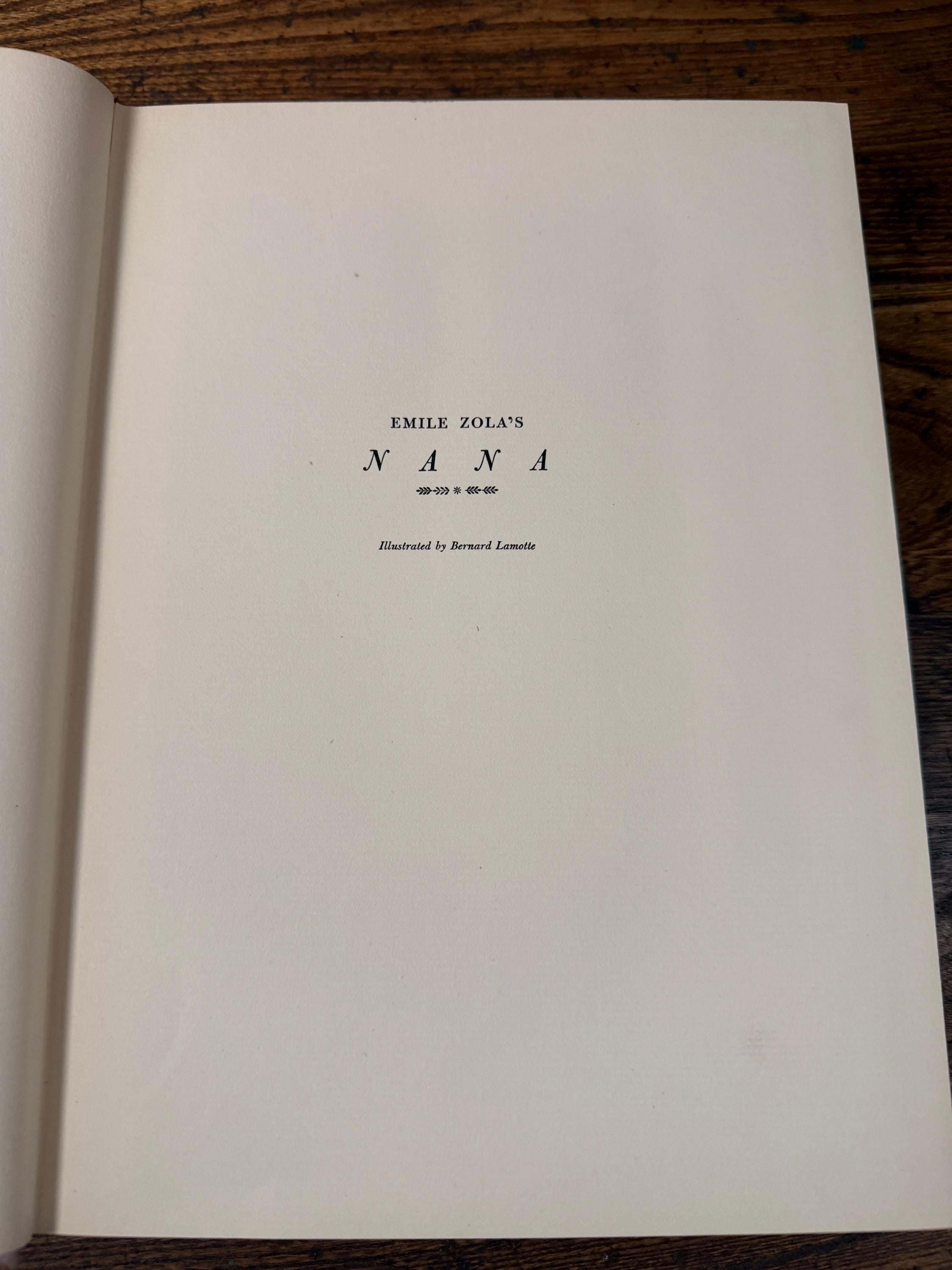 Vintage 1948 Nana by Émile Zola Heritage Press Hardcover with Slipcase