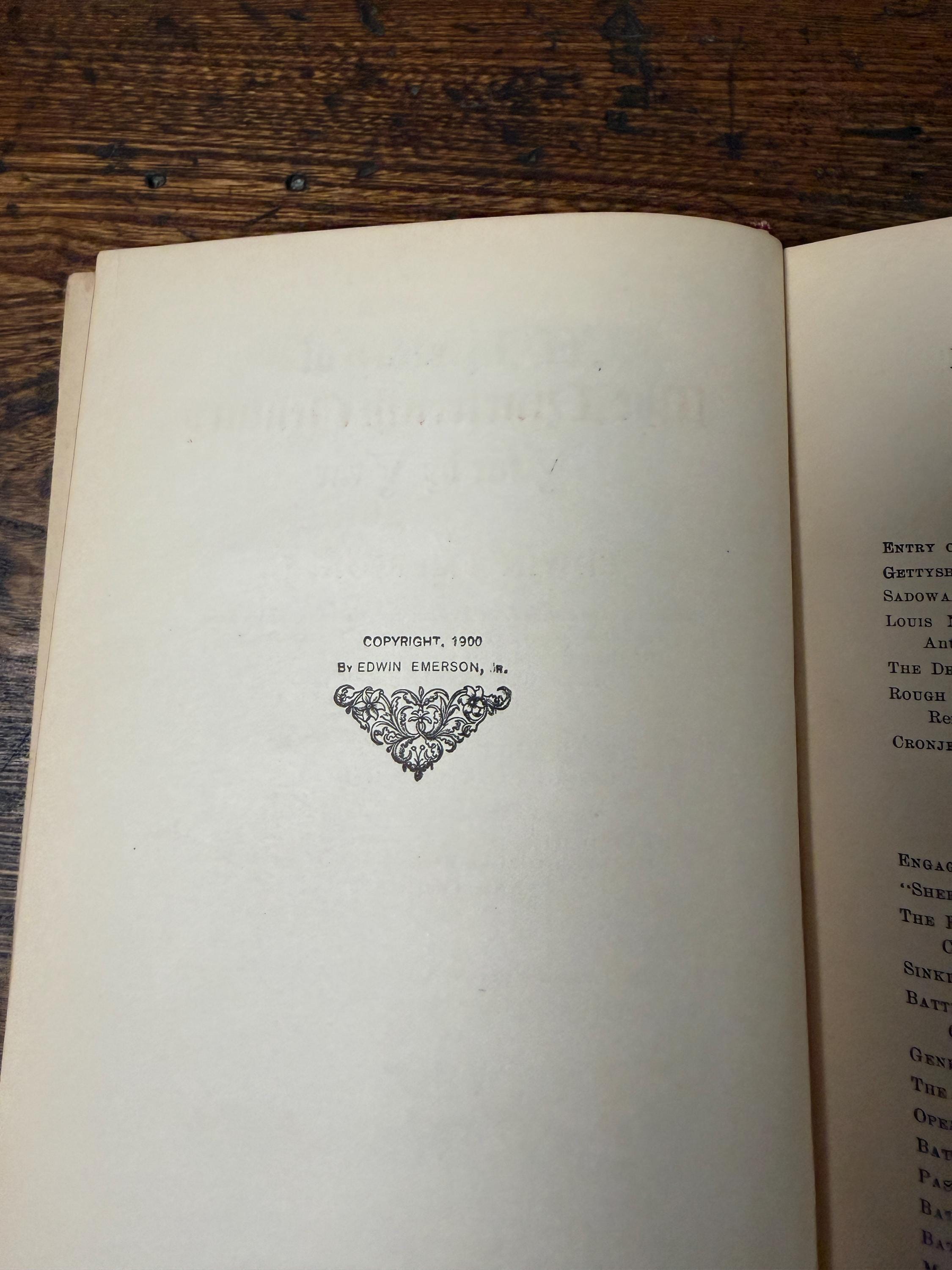 A History of the Nineteenth Century Year by Year by Edwin Emerson Jr. | 1902 Two-Book Set