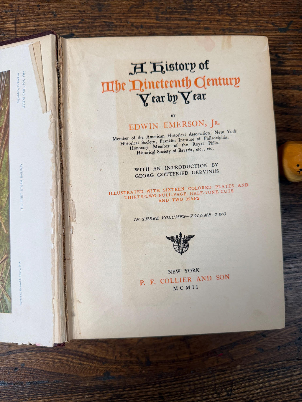 A History of the Nineteenth Century Year by Year by Edwin Emerson Jr. | 1902 Two-Book Set