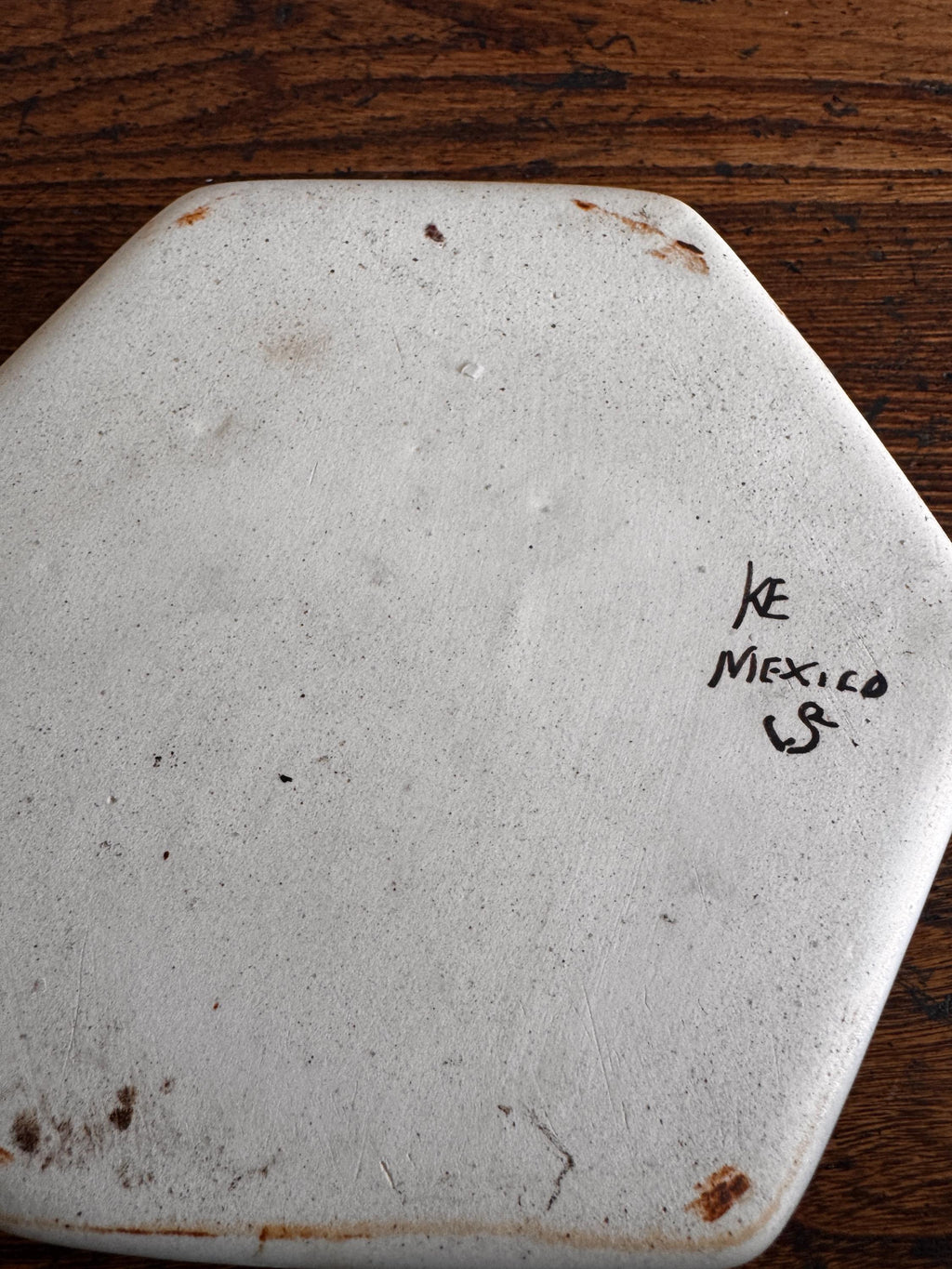Hand-Painted Mexican Ceramic Bird Tray by Ken Edwards