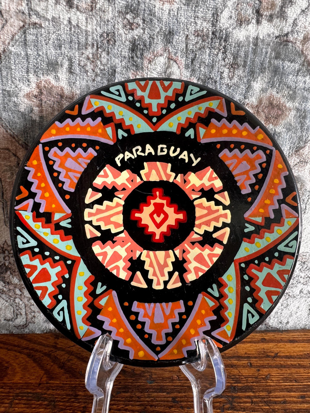 Paraguay Decorative Plate by Lino Monges
