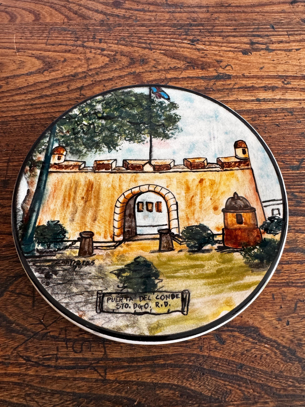 Santo Domingo Hand Painted Ceramic Plates | 1977