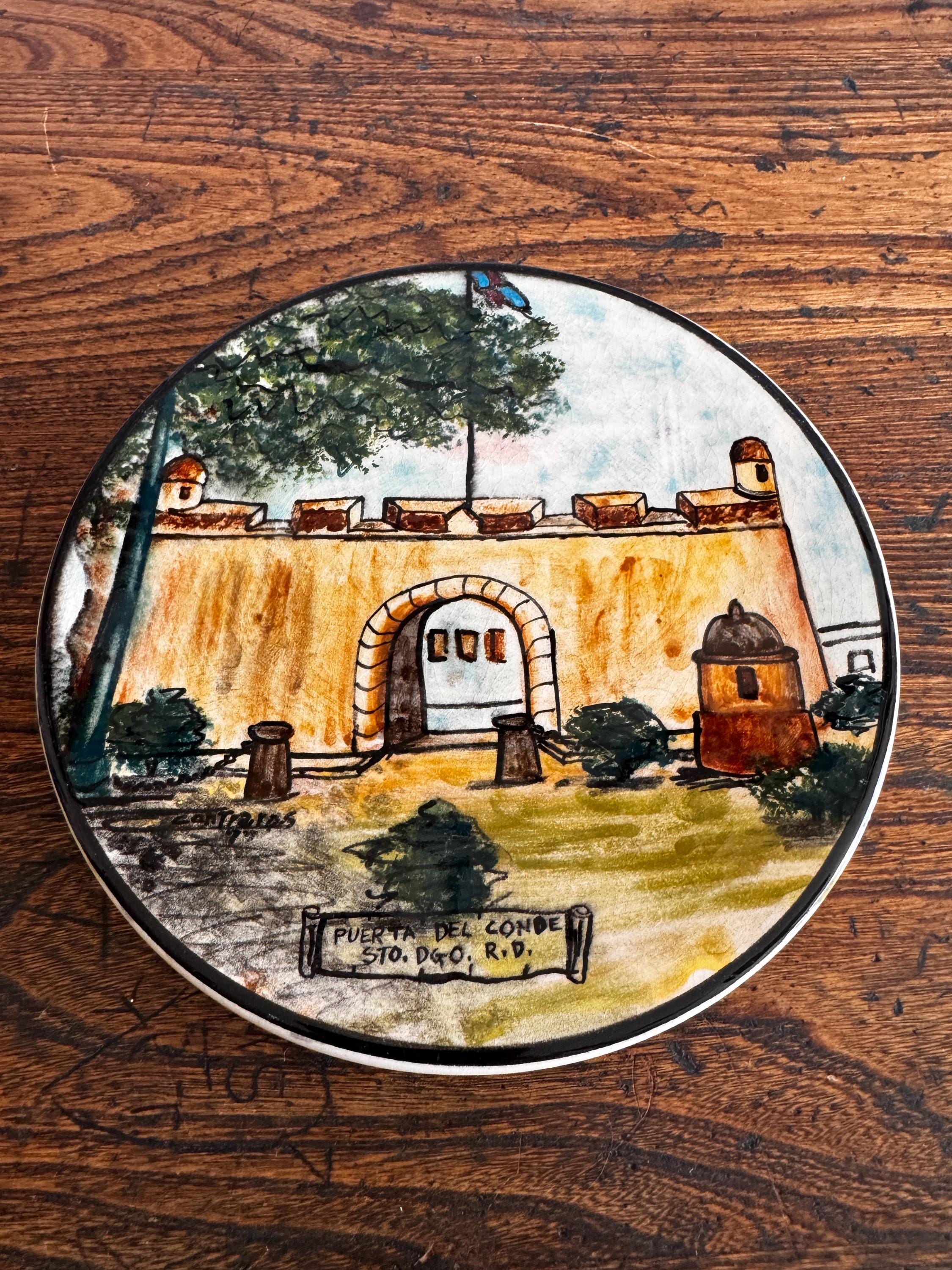 Santo Domingo Hand Painted Ceramic Plates | 1977
