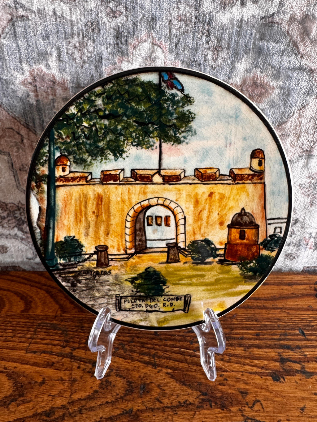 Santo Domingo Hand Painted Ceramic Plates | 1977