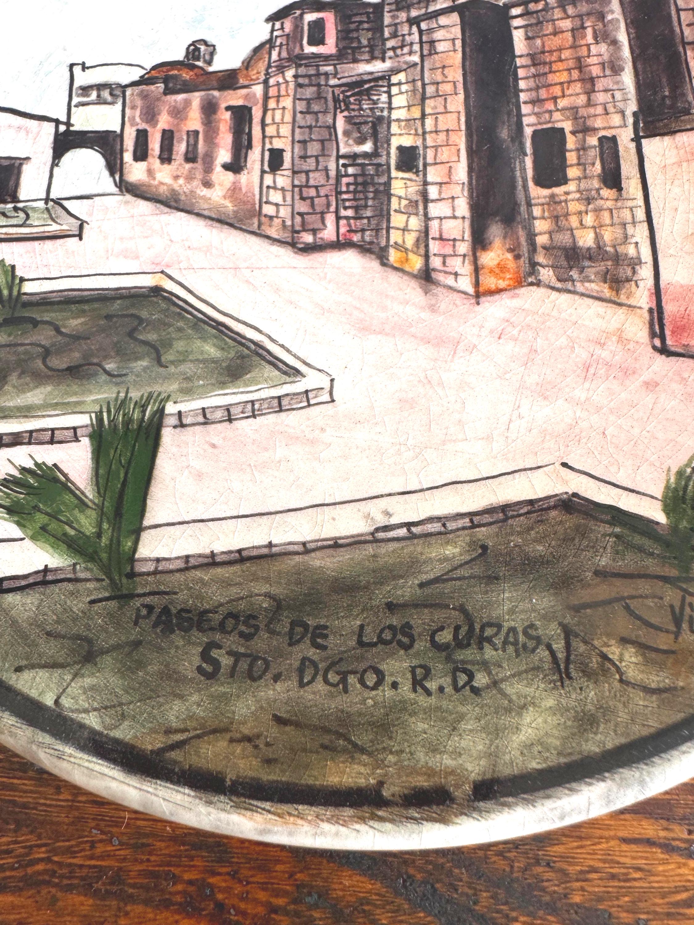 Santo Domingo Hand Painted Ceramic Plates | 1977