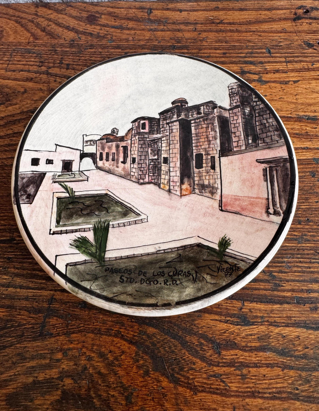 Santo Domingo Hand Painted Ceramic Plates | 1977