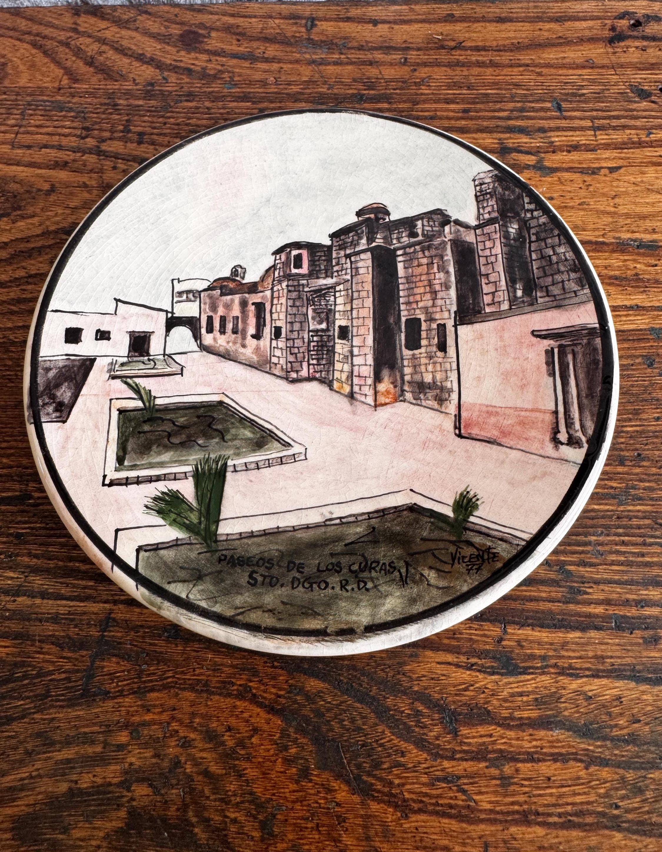 Santo Domingo Hand Painted Ceramic Plates | 1977