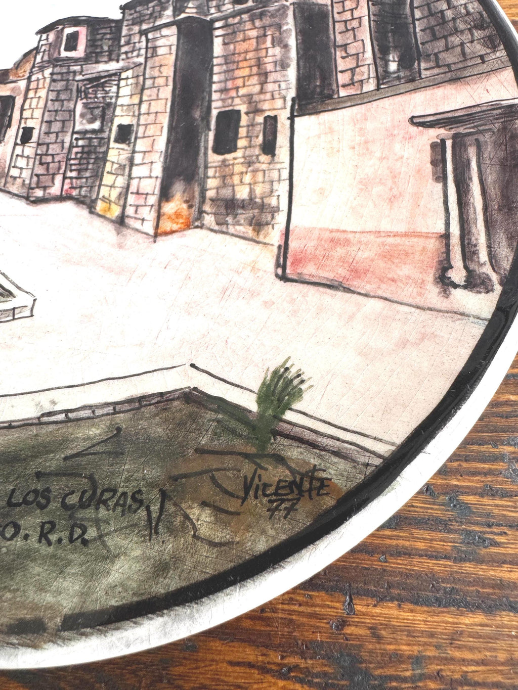 Santo Domingo Hand Painted Ceramic Plates | 1977