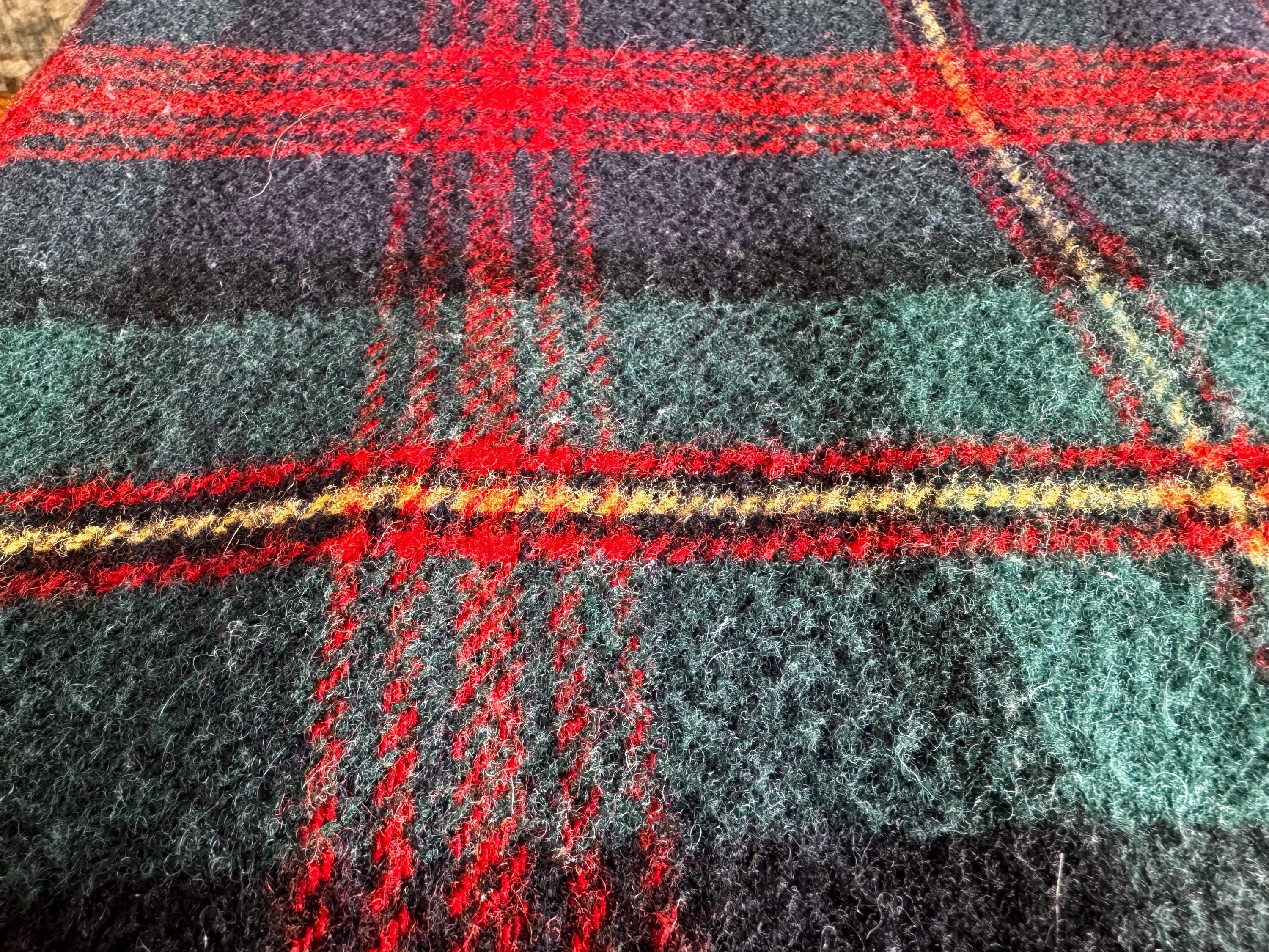 Pendleton 1970s Tartan Wool Blanket
