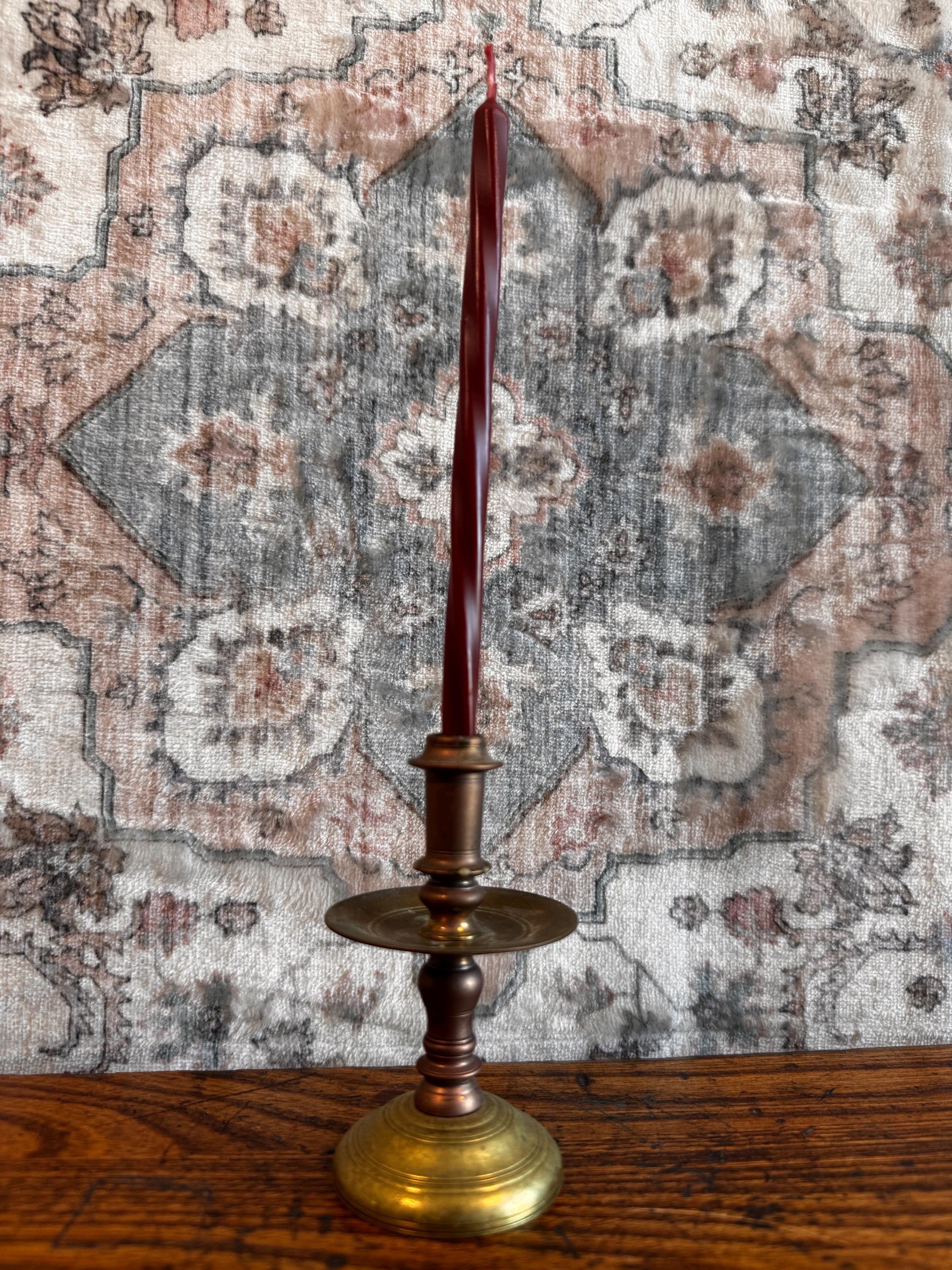 Vintage Brass Candlestick Holder - 4 Inch Classic Design