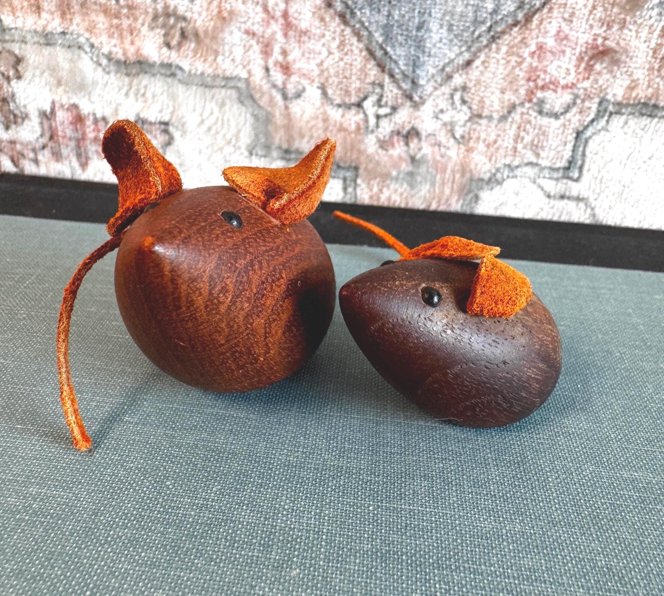 H+F Denmark Teak Mouse Pair