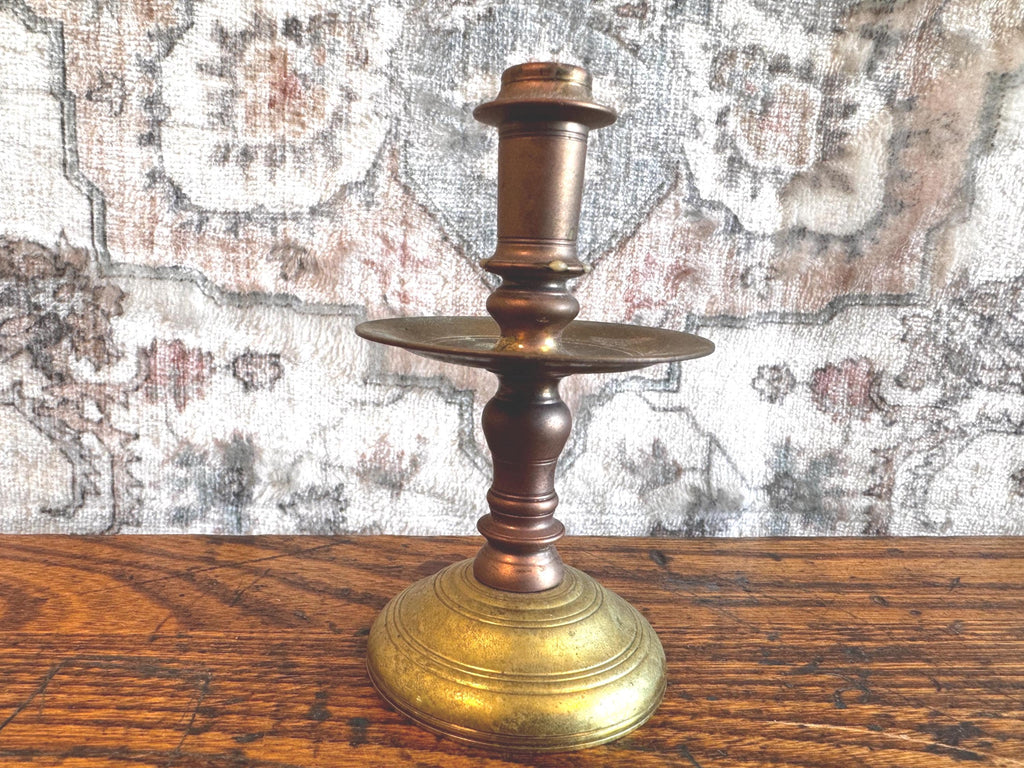 Vintage Brass Candlestick Holder - 4 Inch Classic Design