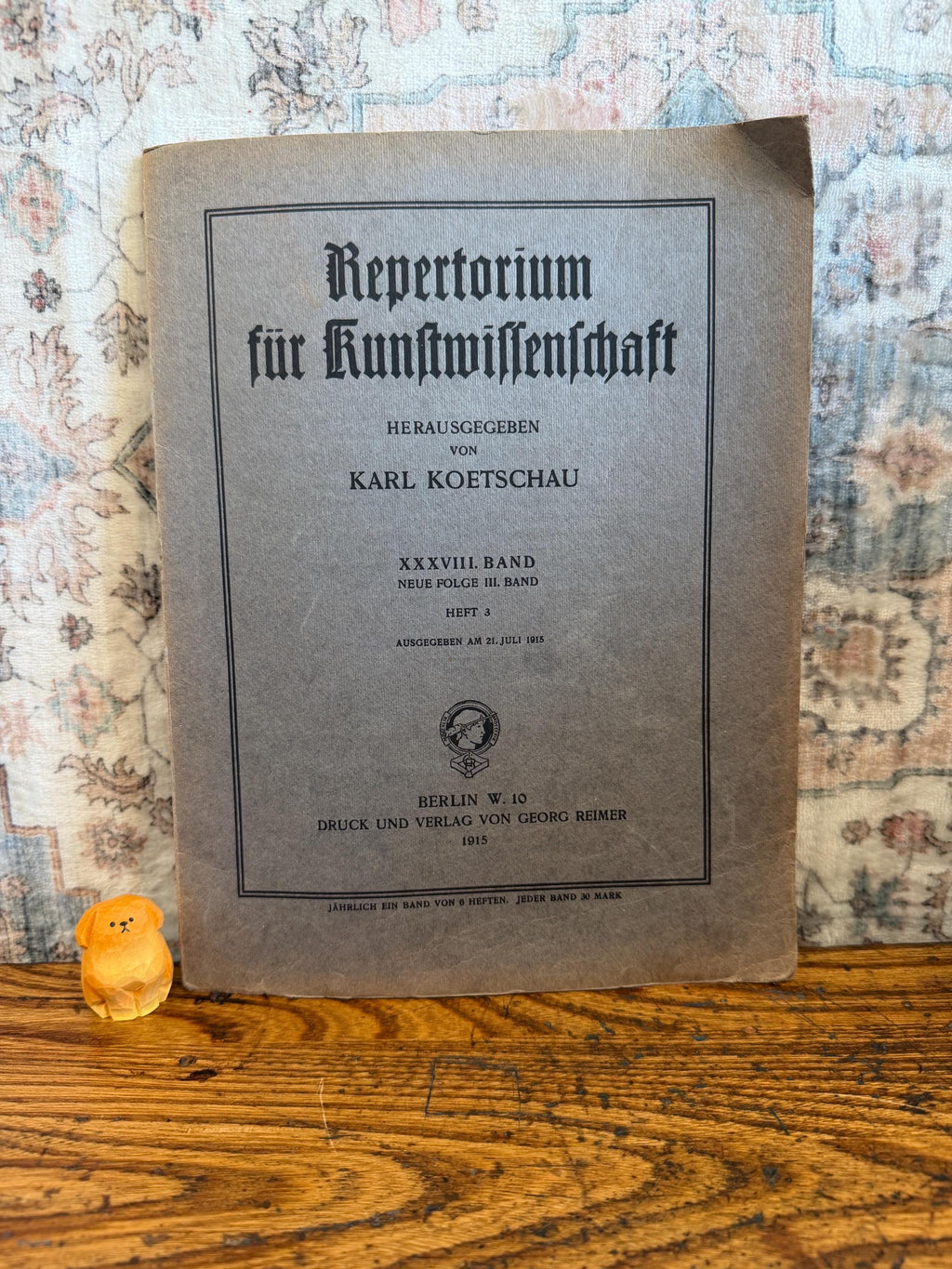 Repertorium für Kunstwissenschaft by Karl Koetschau | 1913 Paperback
