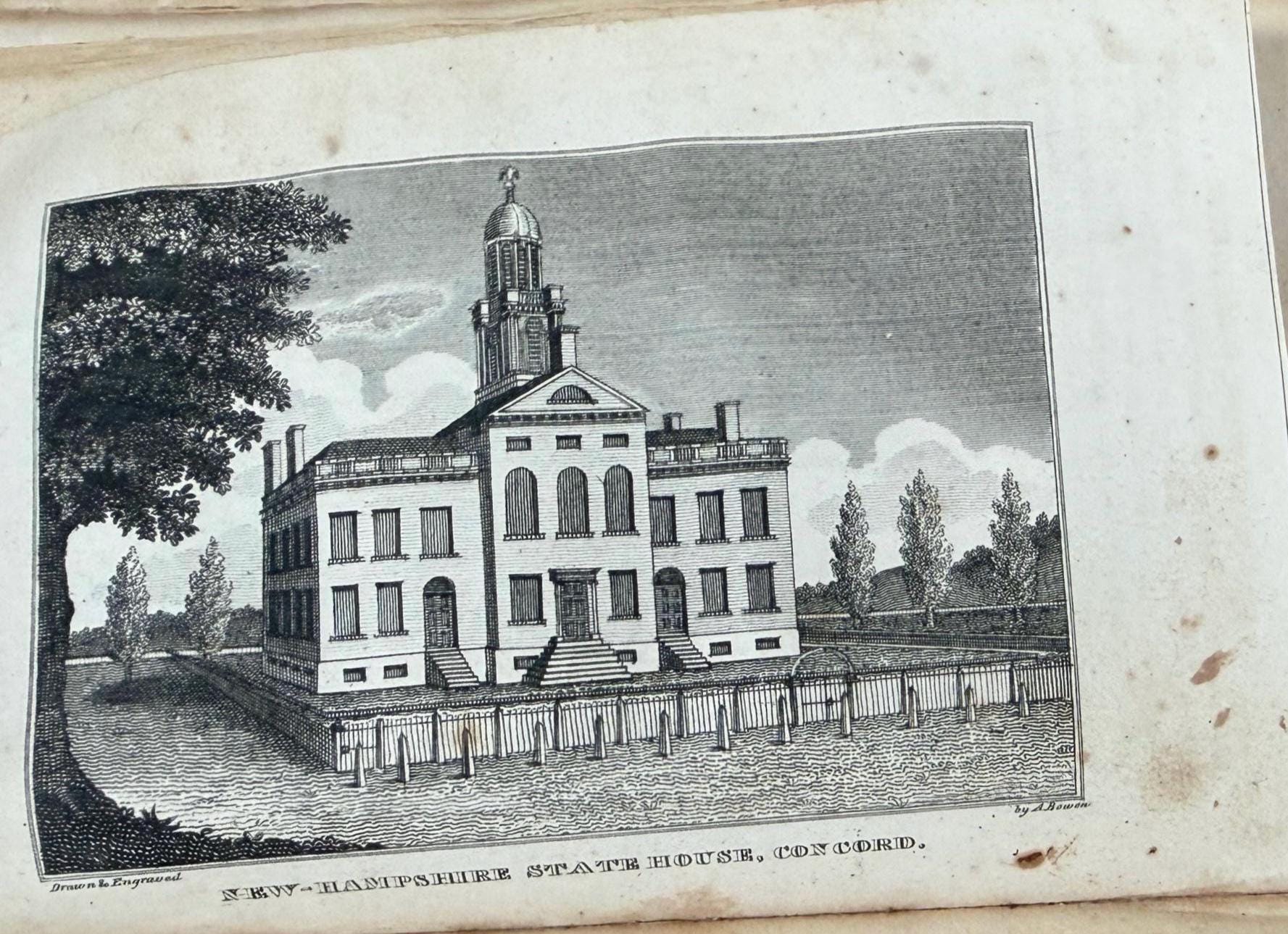 A Gazetteer of the State of New-Hampshire by John Farmer and Jacob B. Moore | 1823 Hardcover