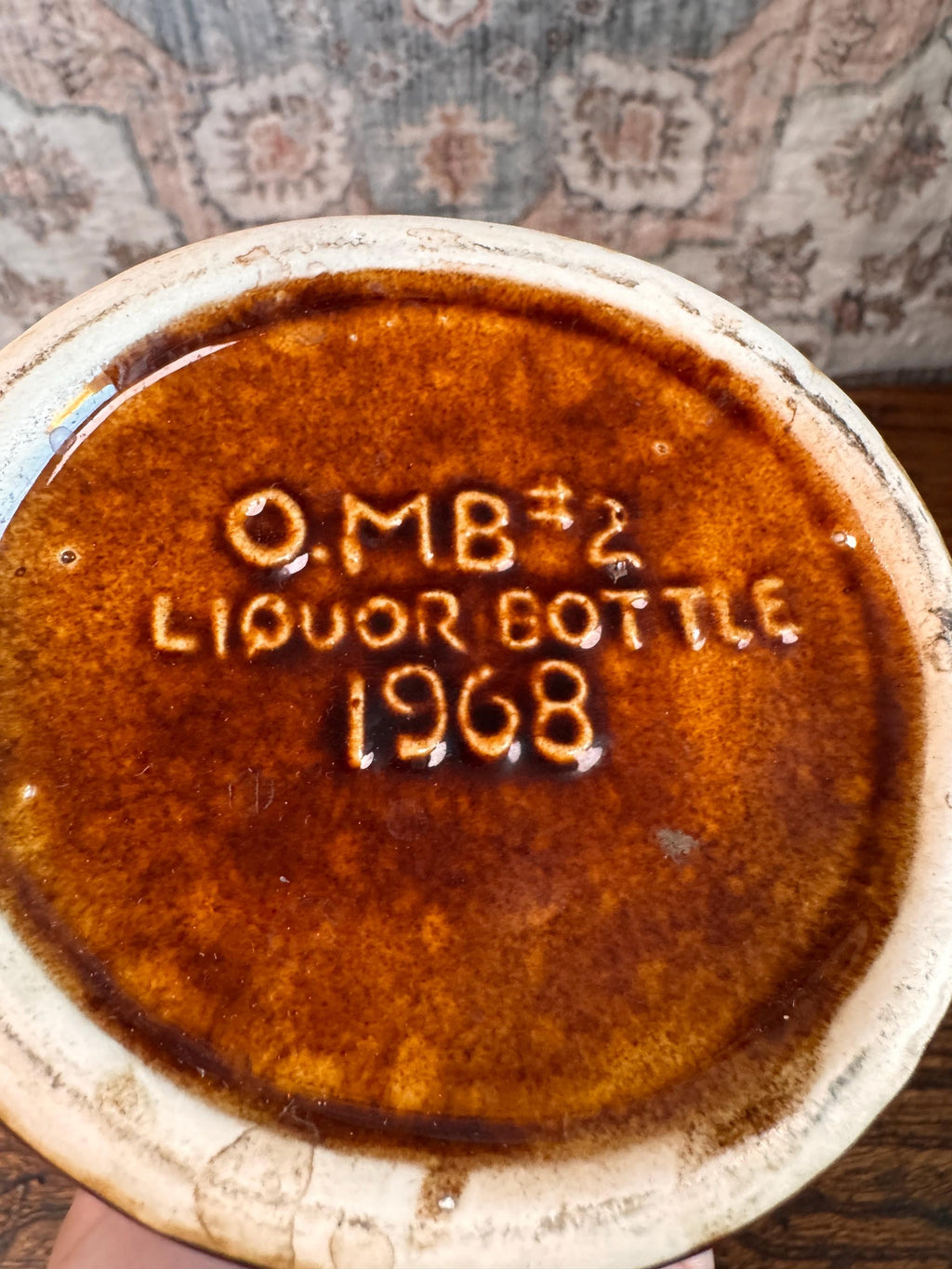 Bob White Kentucky Straight Bourbon Whiskey Ceramic Liquor Bottle 1968
