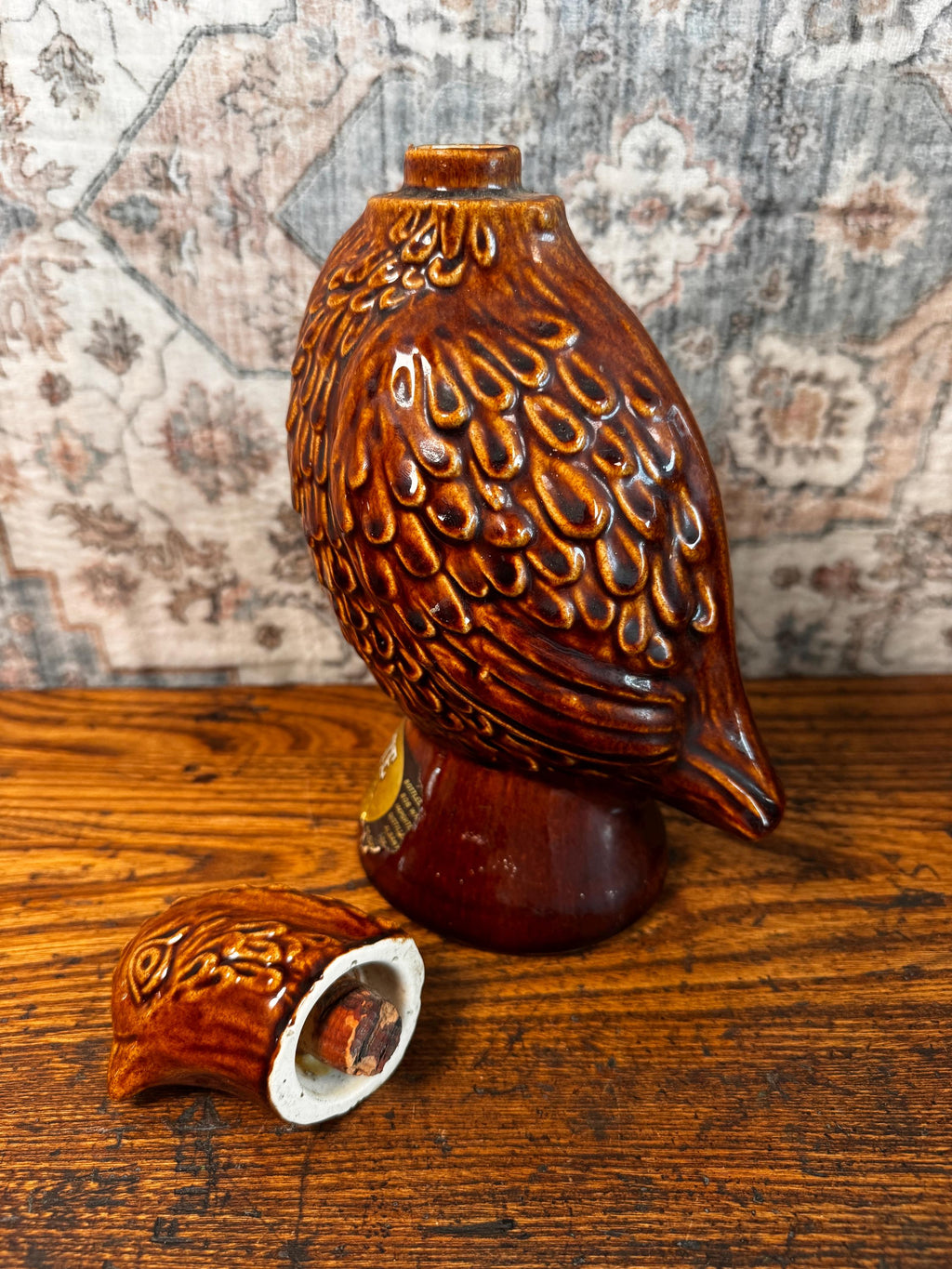 Bob White Kentucky Straight Bourbon Whiskey Ceramic Liquor Bottle 1968