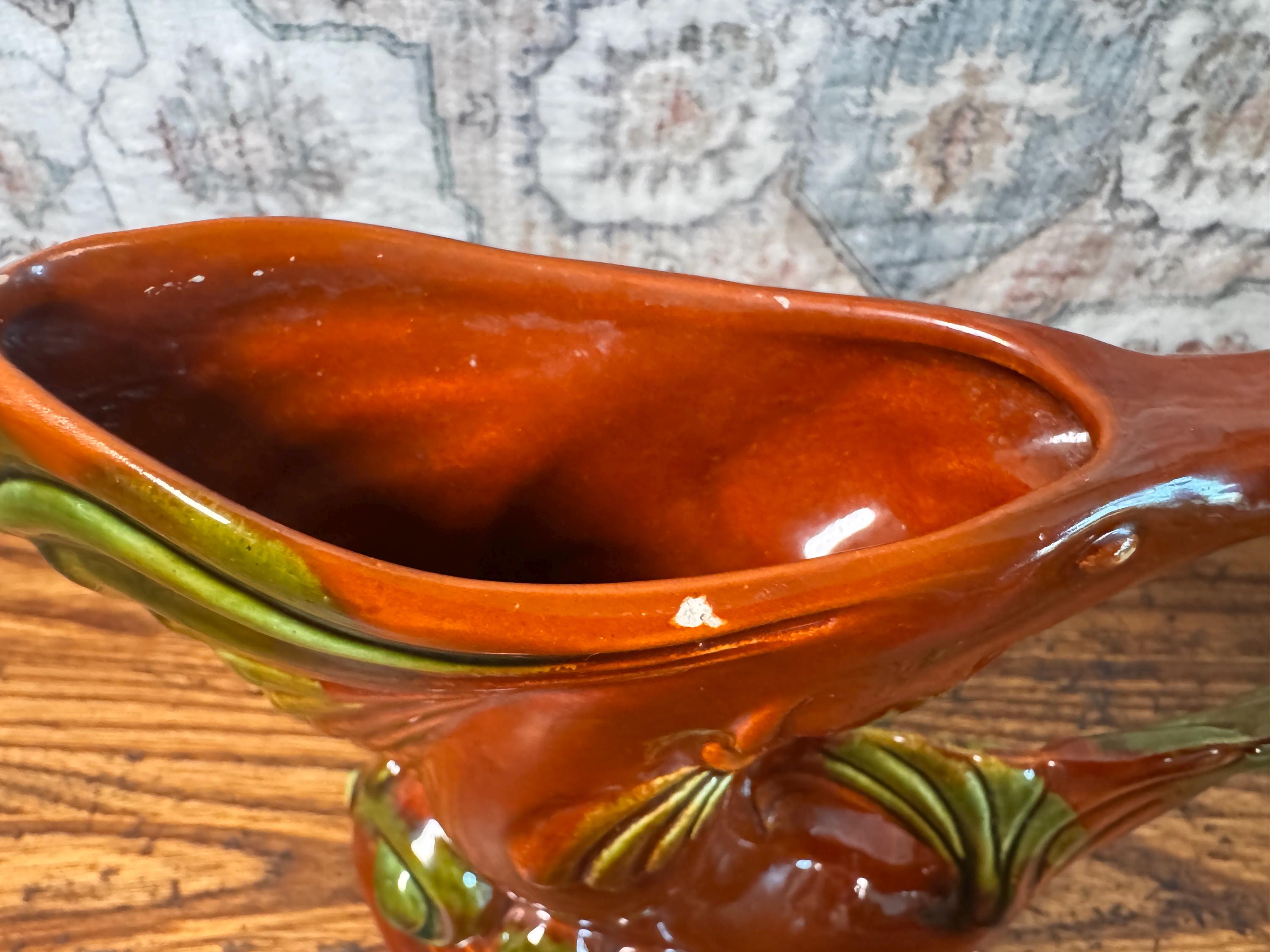 Vintage Royal Haeger Ceramic Fish Figurine Vase