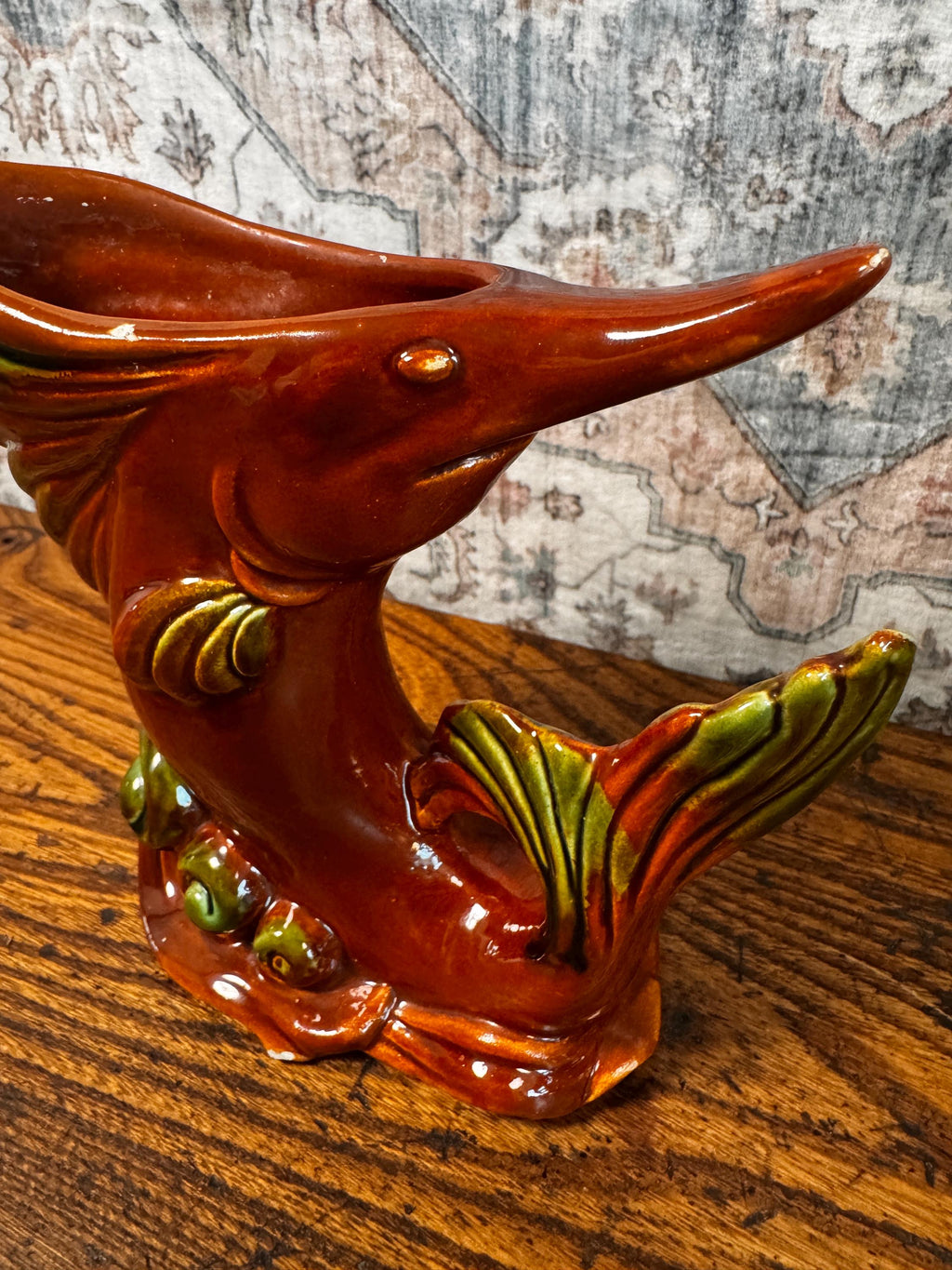 Vintage Royal Haeger Ceramic Fish Figurine Vase