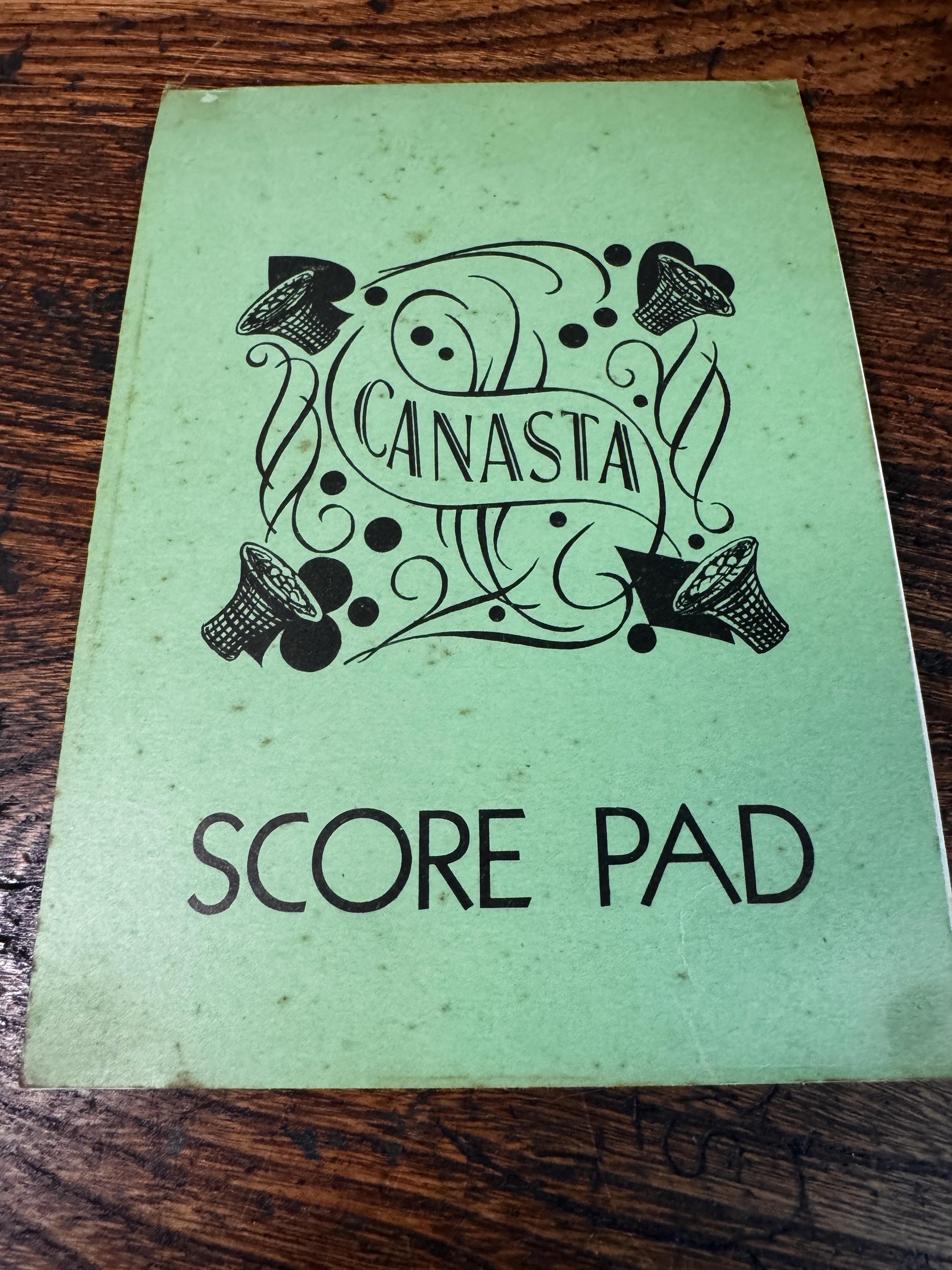 Vintage 1950 Canasta Card Game Set by Whitman Publishing Co.