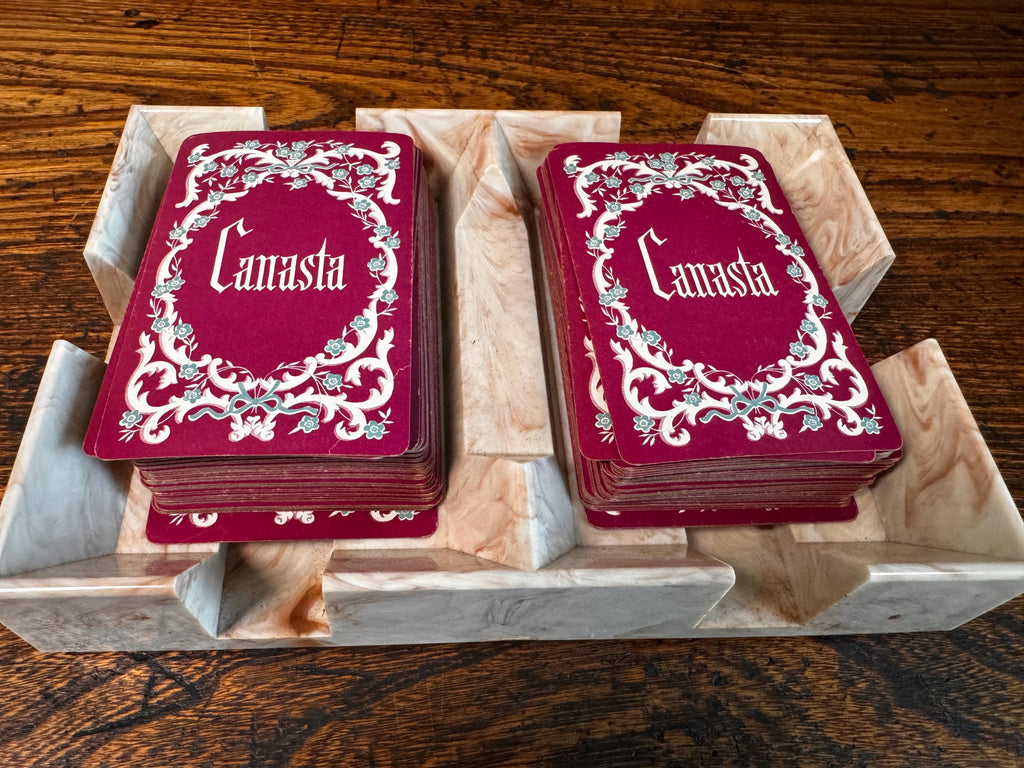 Vintage 1950 Canasta Card Game Set by Whitman Publishing Co.