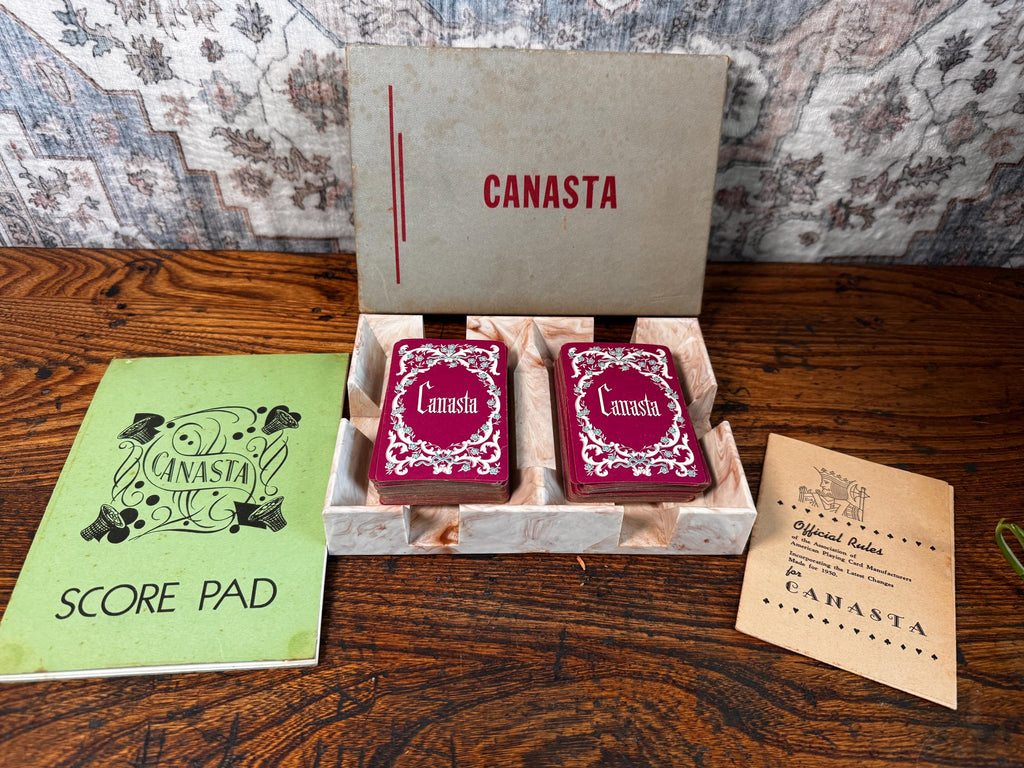 Vintage 1950 Canasta Card Game Set by Whitman Publishing Co.