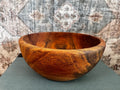 Handcrafted Wooden Bowl with Rich Grain Patterns