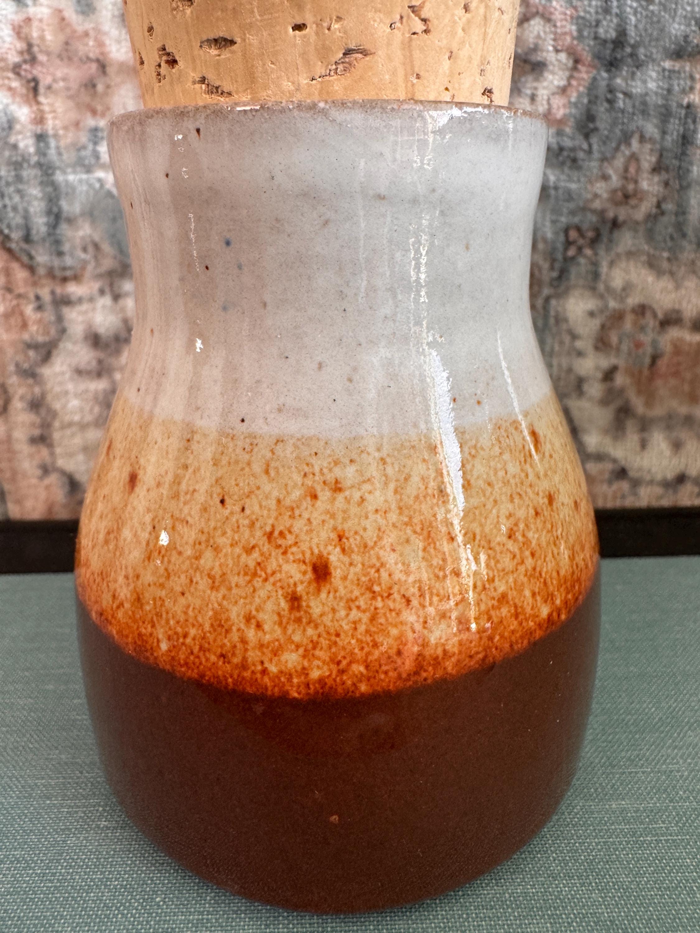 Handmade Ceramic Jar with Cork Lid