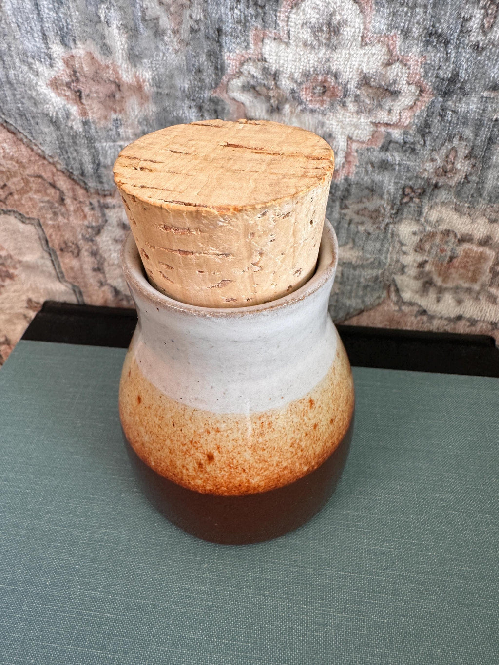 Handmade Ceramic Jar with Cork Lid