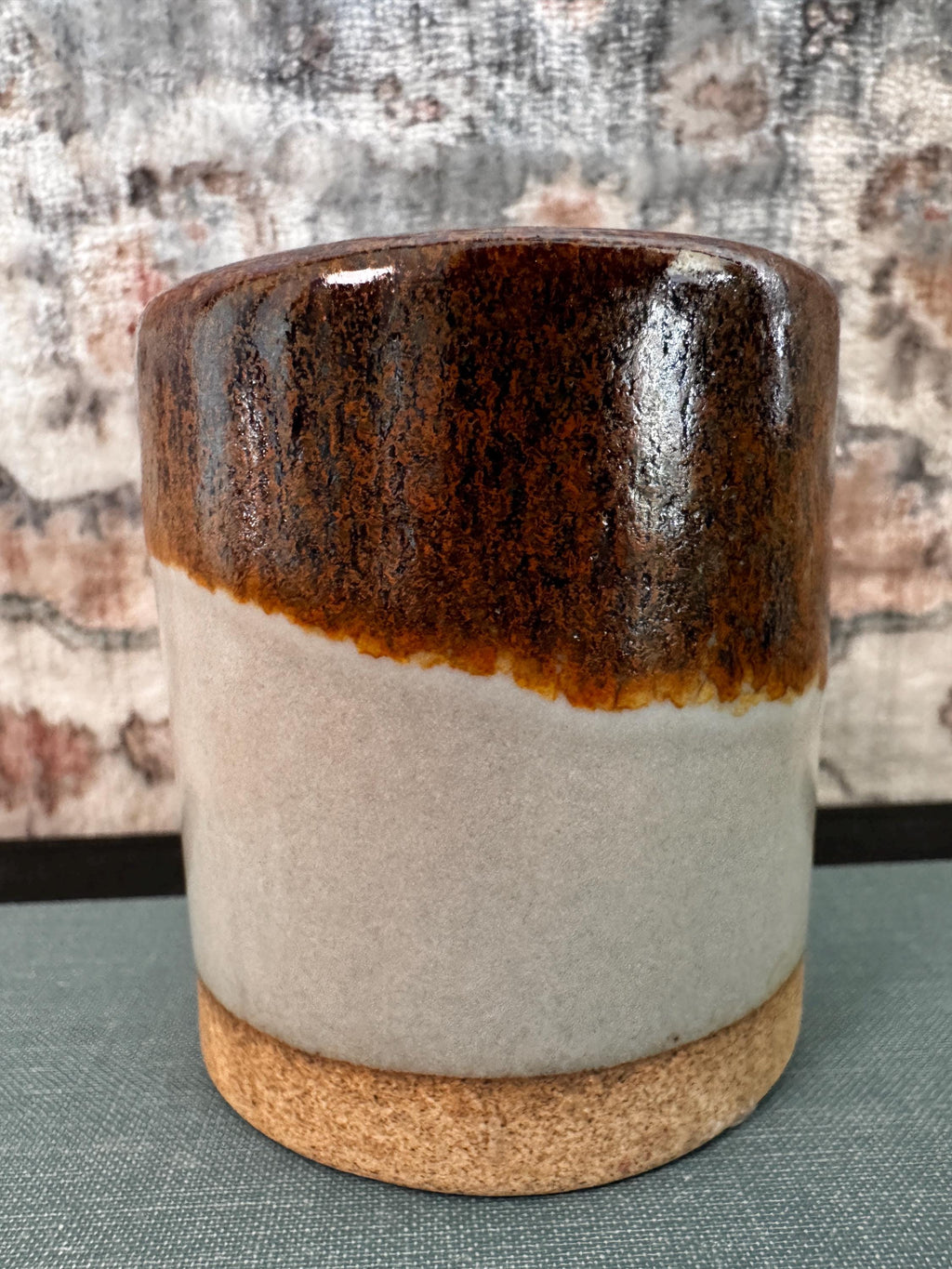 Mid-Century Modern Ceramic Candle Holder