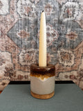 Mid-Century Modern Ceramic Candle Holder