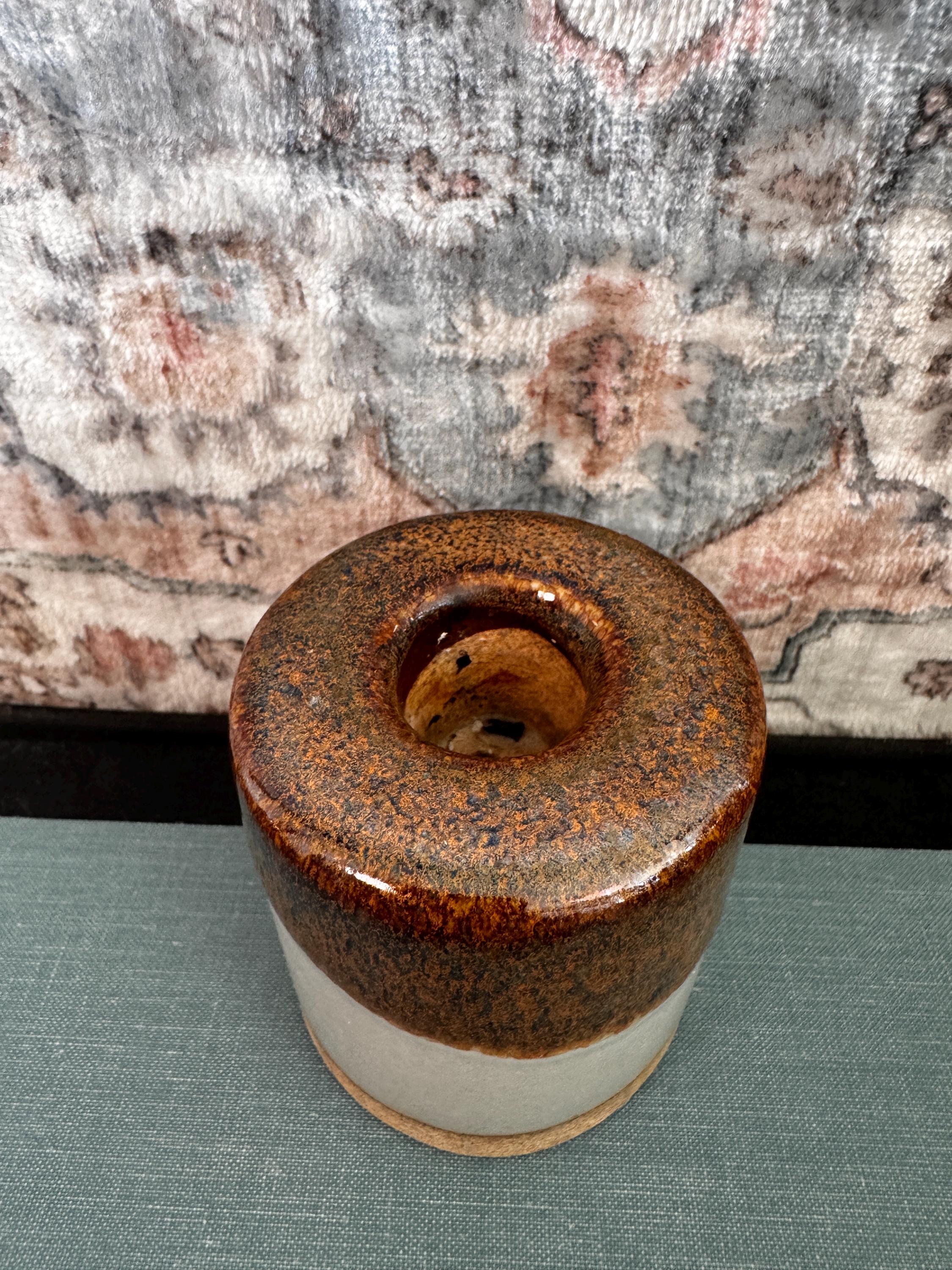 Mid-Century Modern Ceramic Candle Holder