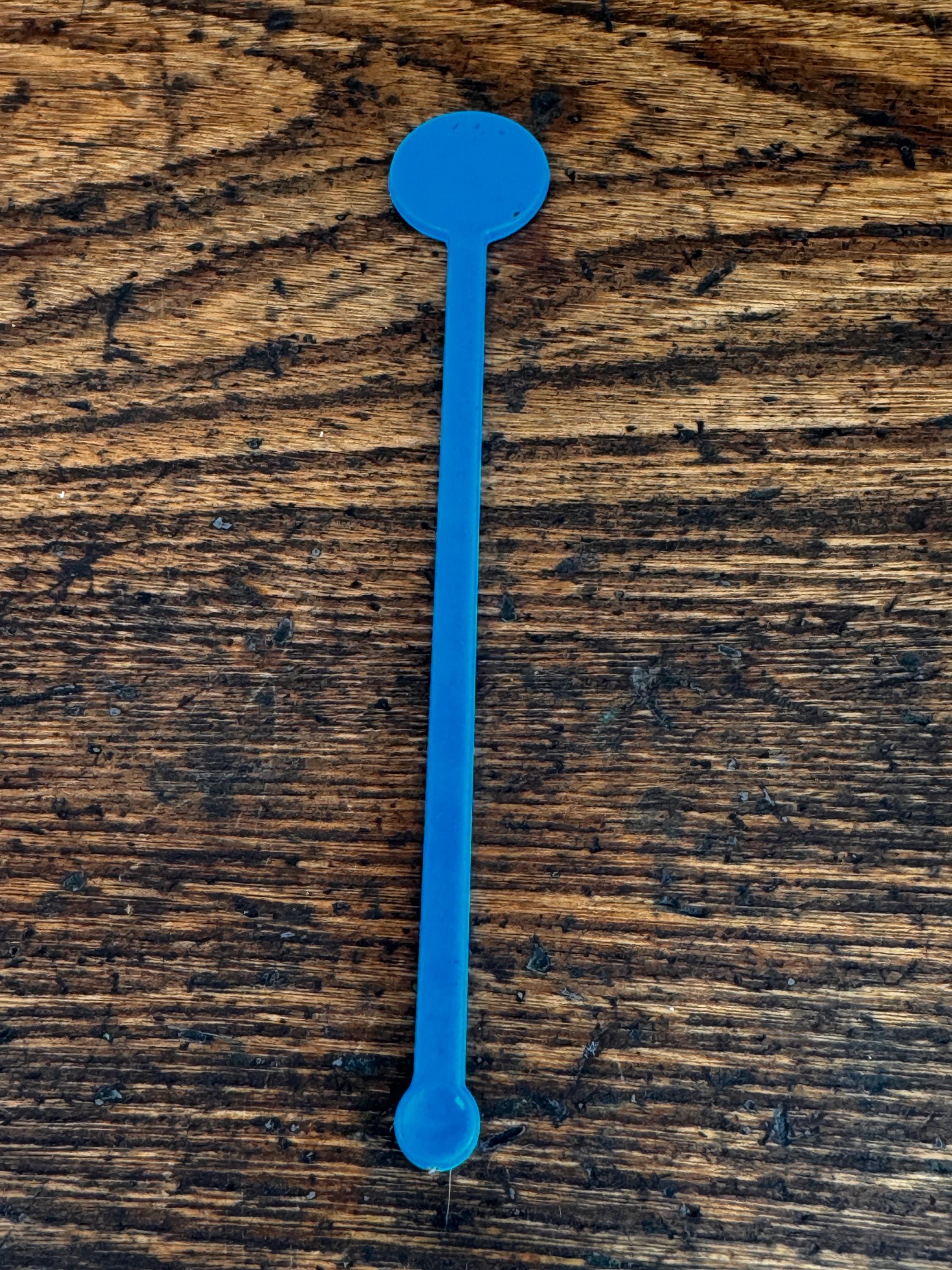 Pan Am Blue Plastic Drink Stir Stick