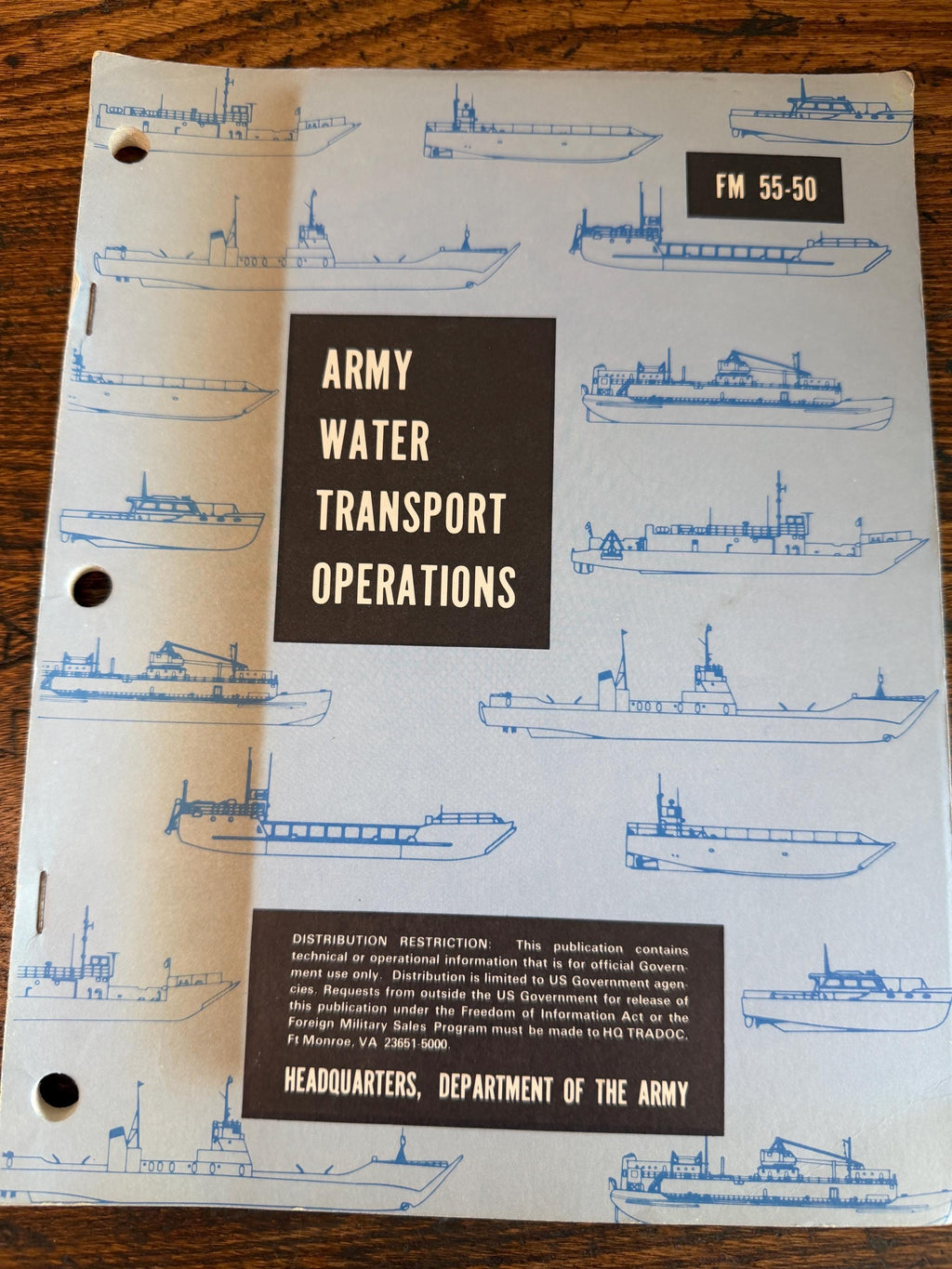 Army Water Transport Operations by Department of the Army | 1985 Field Manual
