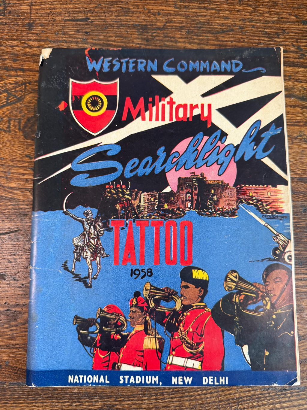 Western Command Military Searchlight Tattoo Program 1958