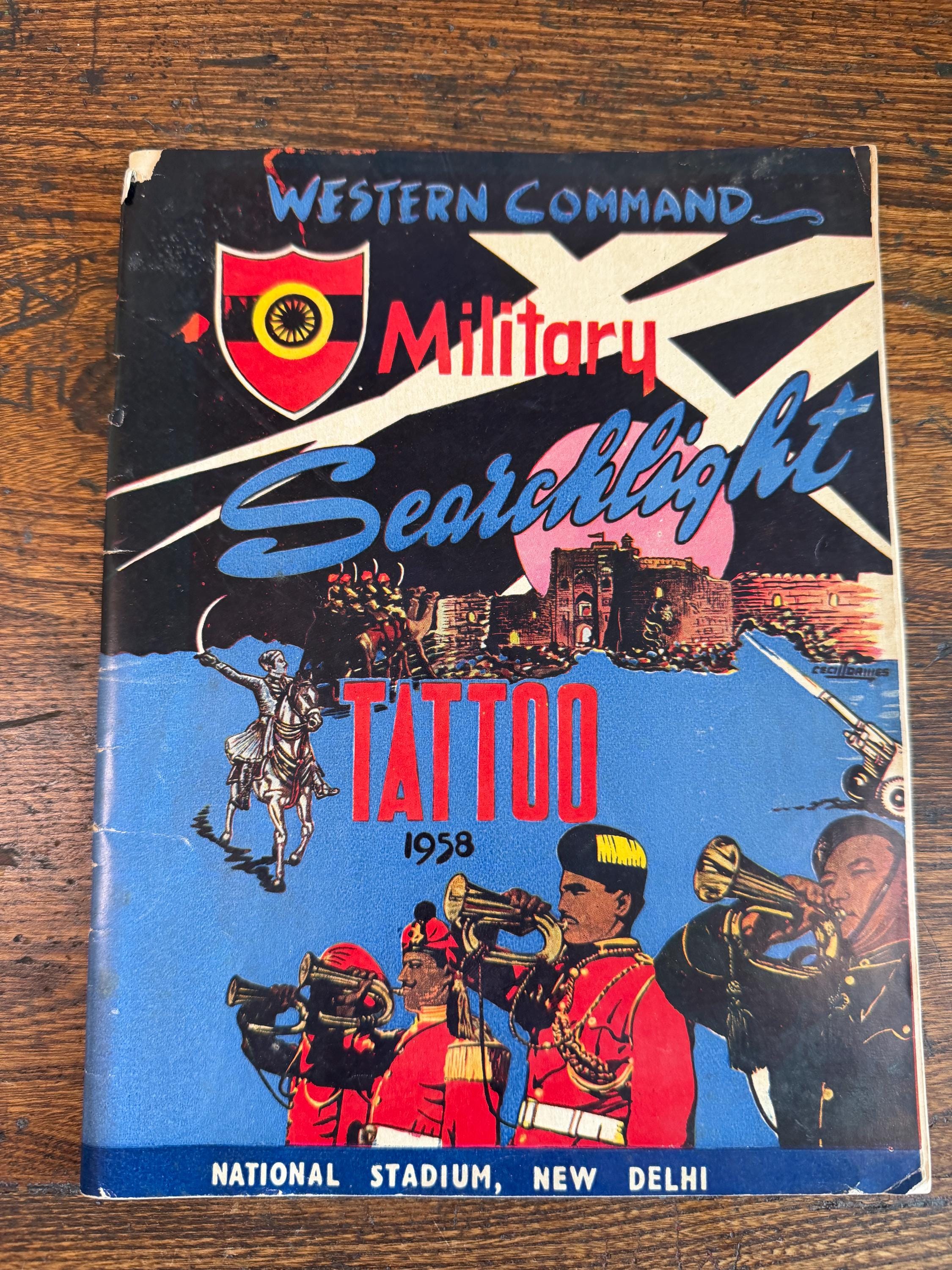 Western Command Military Searchlight Tattoo Program 1958