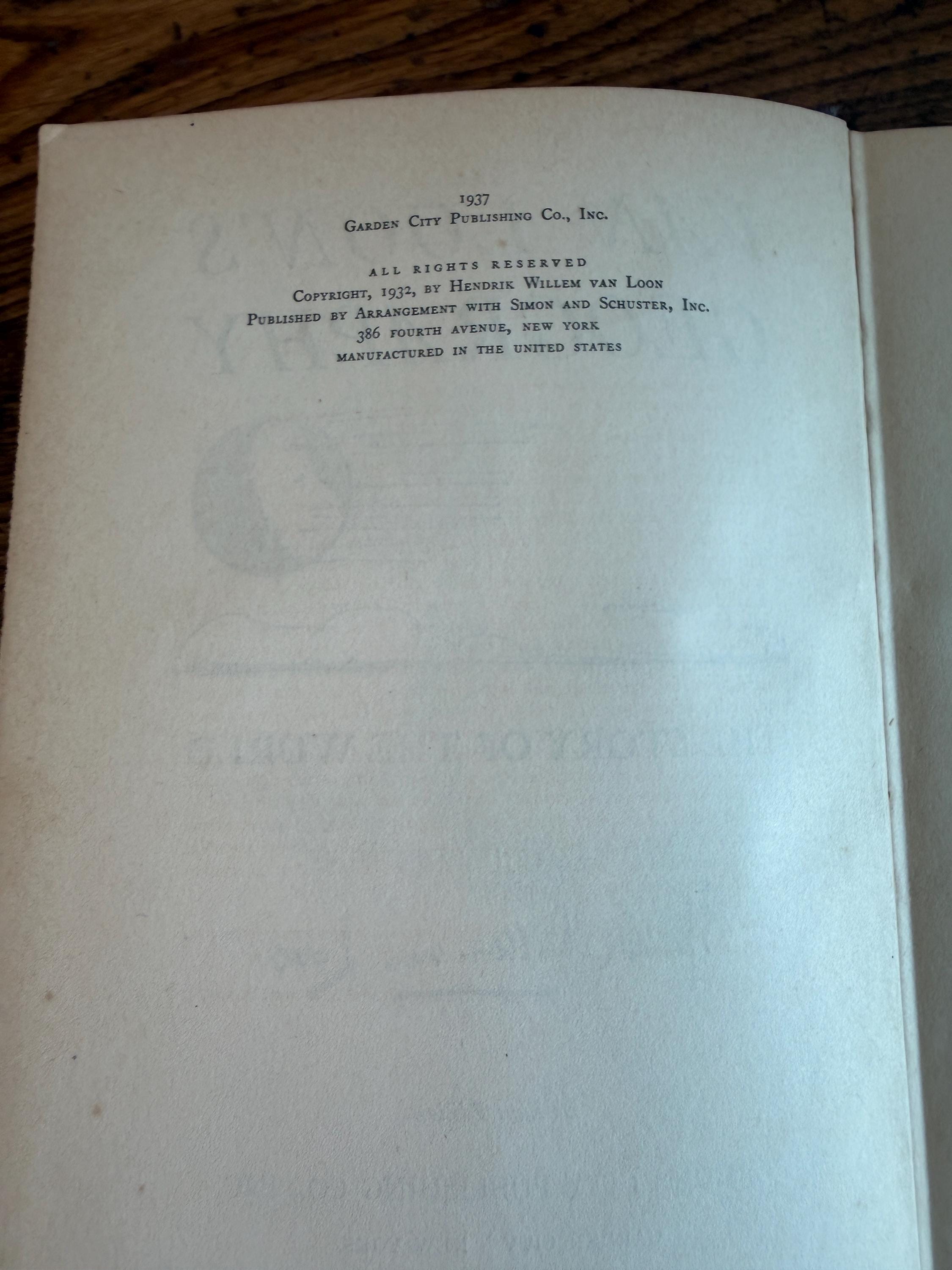 Van Loon's Geography by Hendrik Willem van Loon | 1937 Hardback