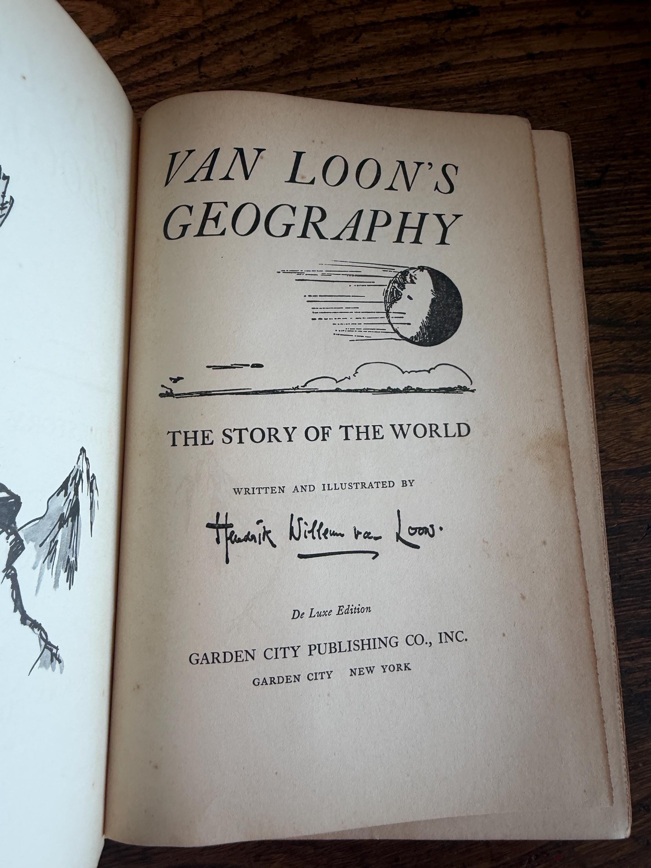 Van Loon's Geography by Hendrik Willem van Loon | 1937 Hardback