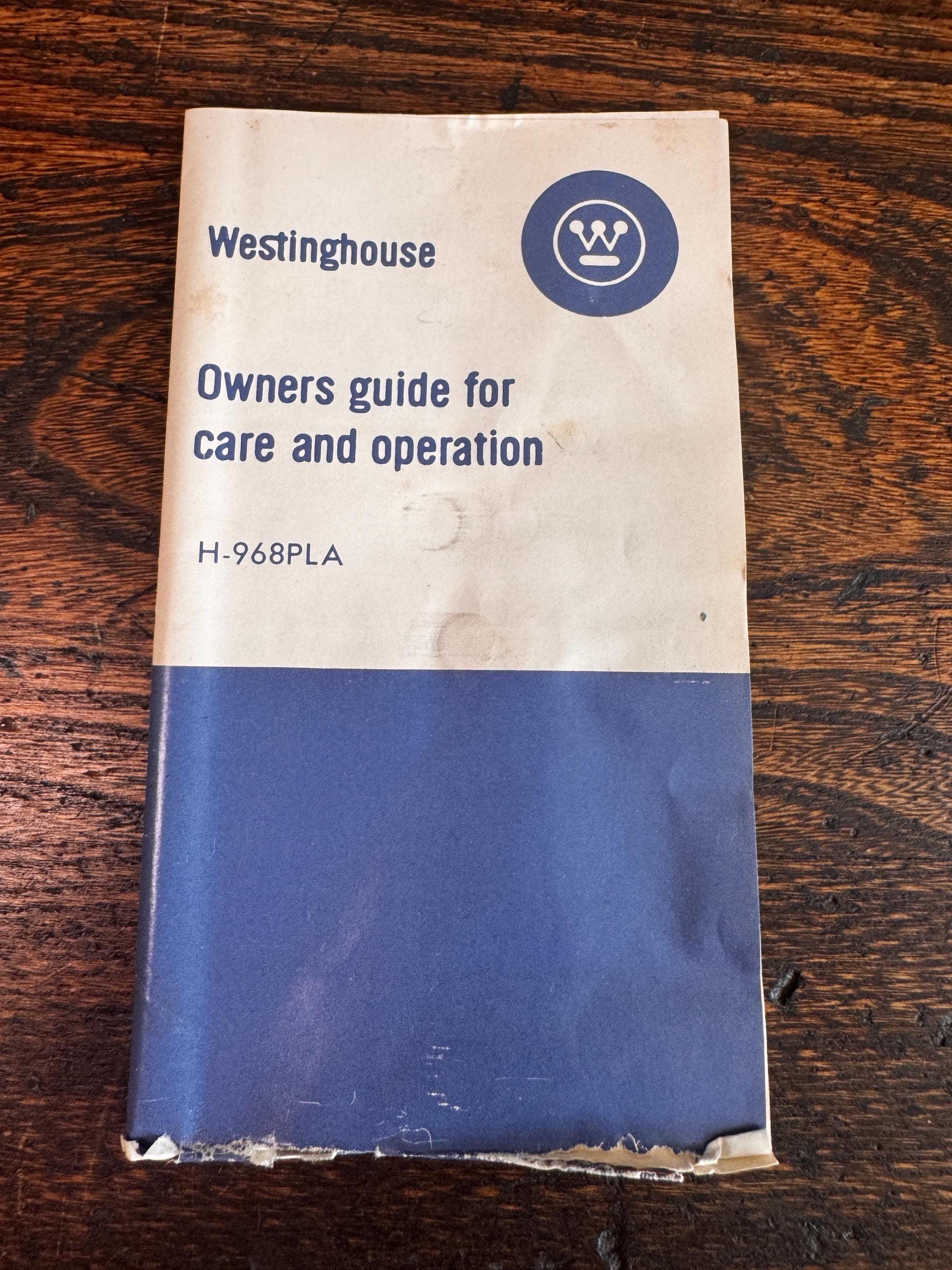 Westinghouse Travel Clock Radio Vintage Mid-Century Portable Alarm
