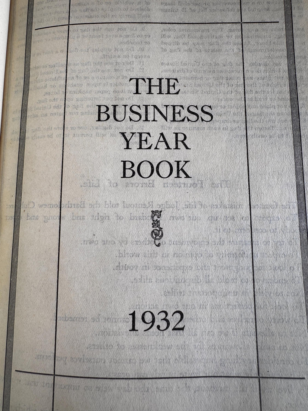 The Business Year Book 1932 by The Jacobs Manufacturing Company