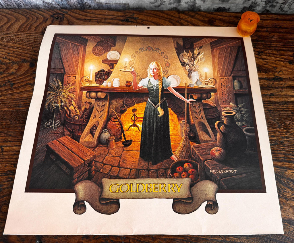 Goldberry Fantasy Art Print by Hildebrandt | 1977 Calendar Page