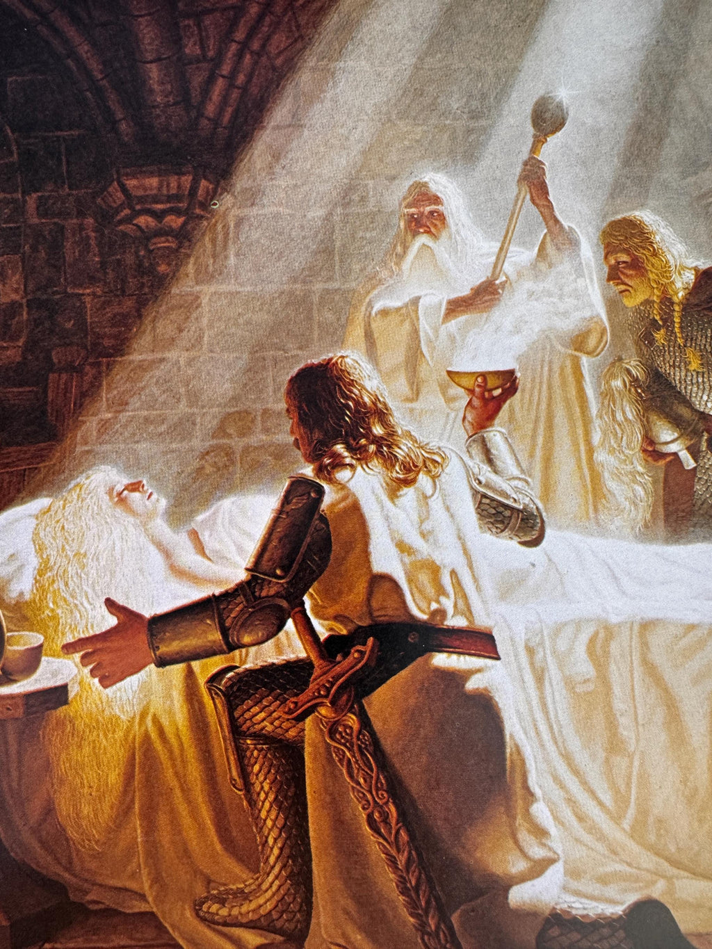 The Healing of Éowyn Fantasy Art Print by Hildebrandt | 1977 Calendar Page