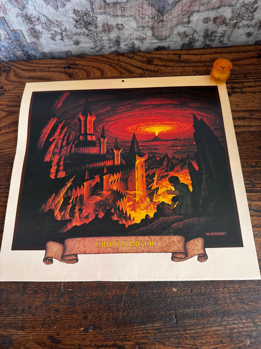 Cirith Ungol Art Print Fantasy Art Print by Hildebrandt | 1977 Calendar Page