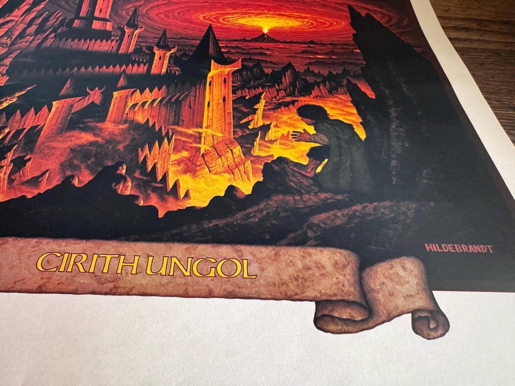 Cirith Ungol Art Print Fantasy Art Print by Hildebrandt | 1977 Calendar Page